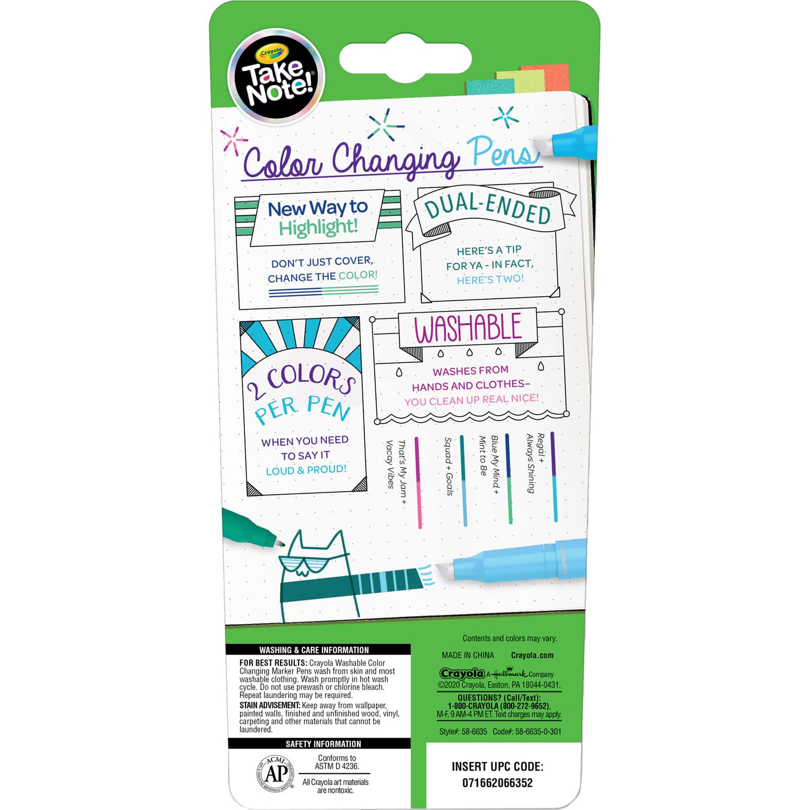 4Ct Color Changing Highlighter Pens Crayola