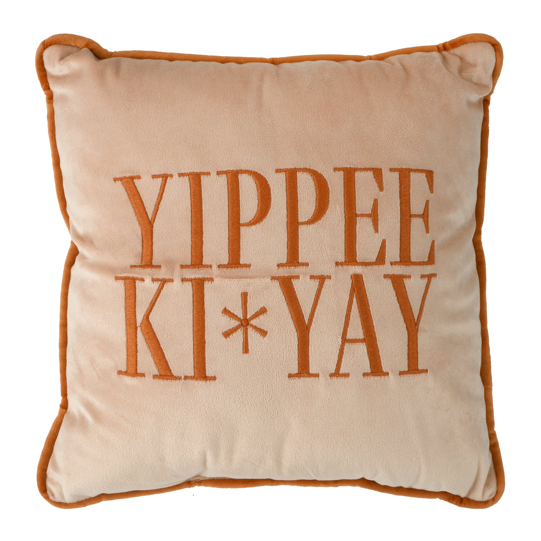 White & Green Yippie Ki Yay Throw Pillow by Ashland®