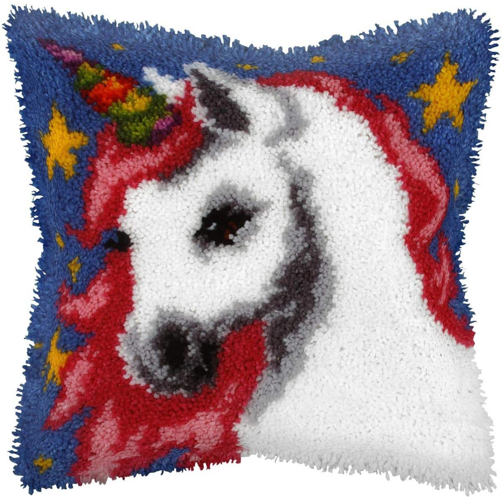 Orchidea Latch hook cushion kit "Unicorn"
