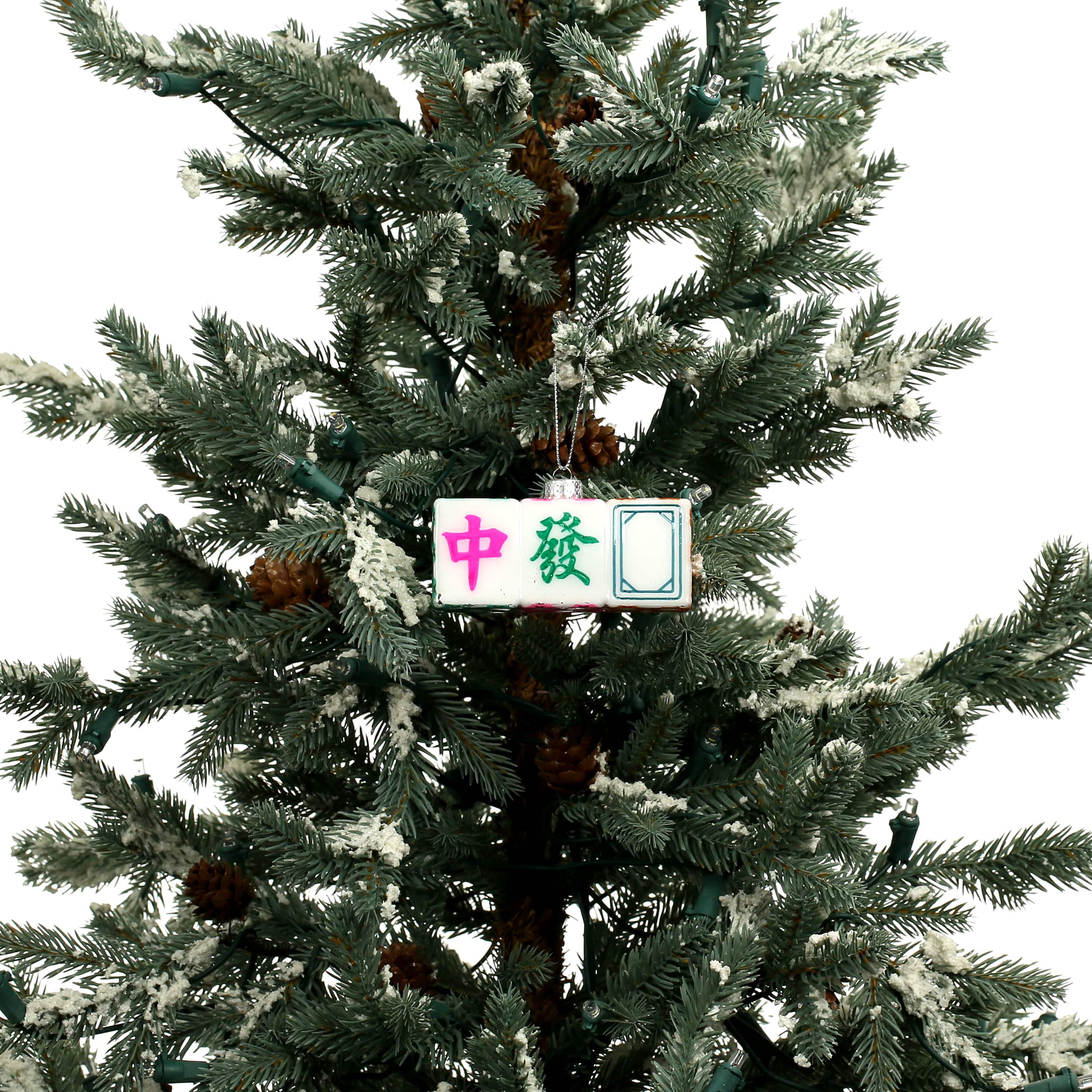 3.5&#x22; Mahjong Glass Ornament by Ashland&#xAE;
