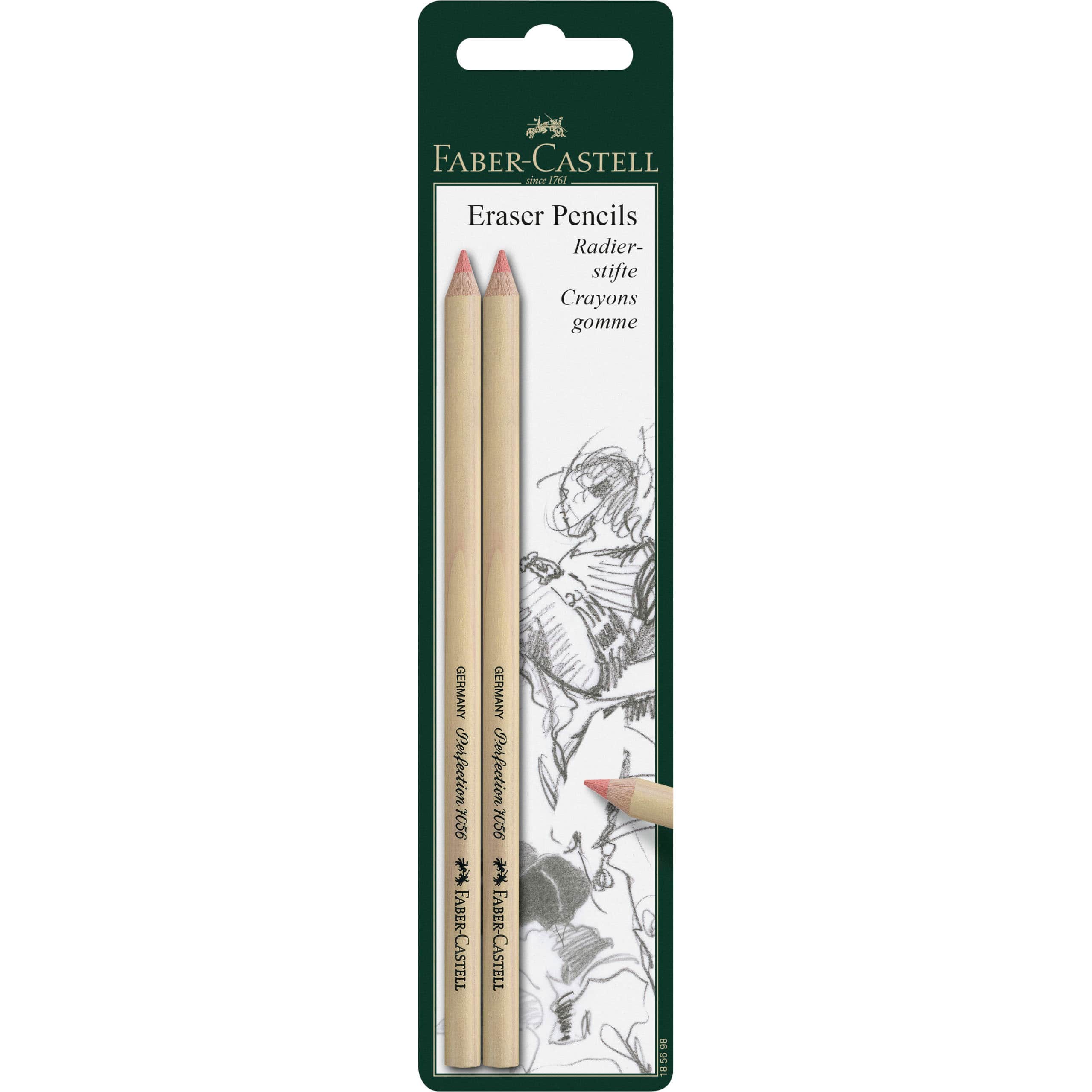 6 Packs: 2 ct. (12 total) Faber-Castell® Eraser Pencils
