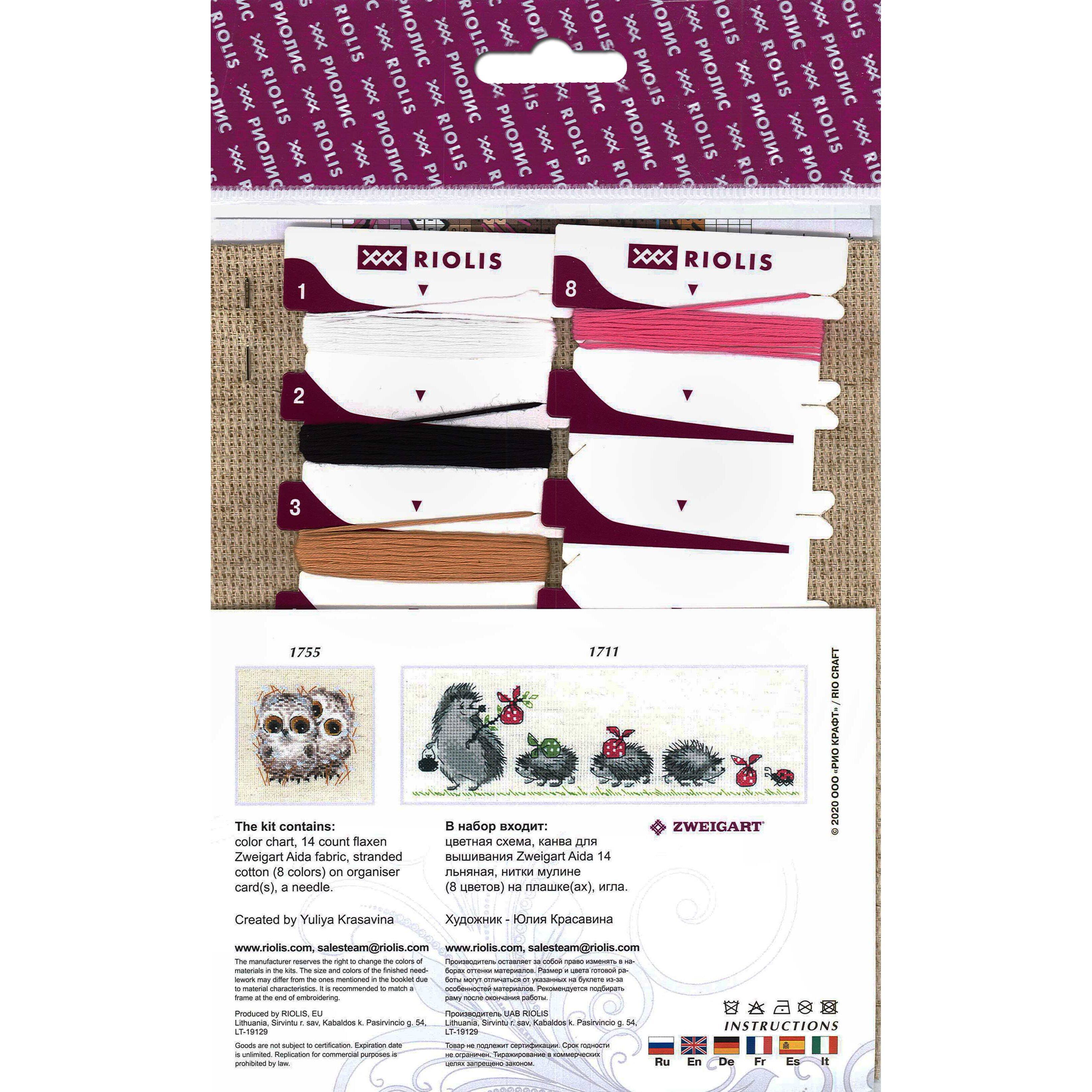 RIOLIS The Owl Family Cross Stitch Kit