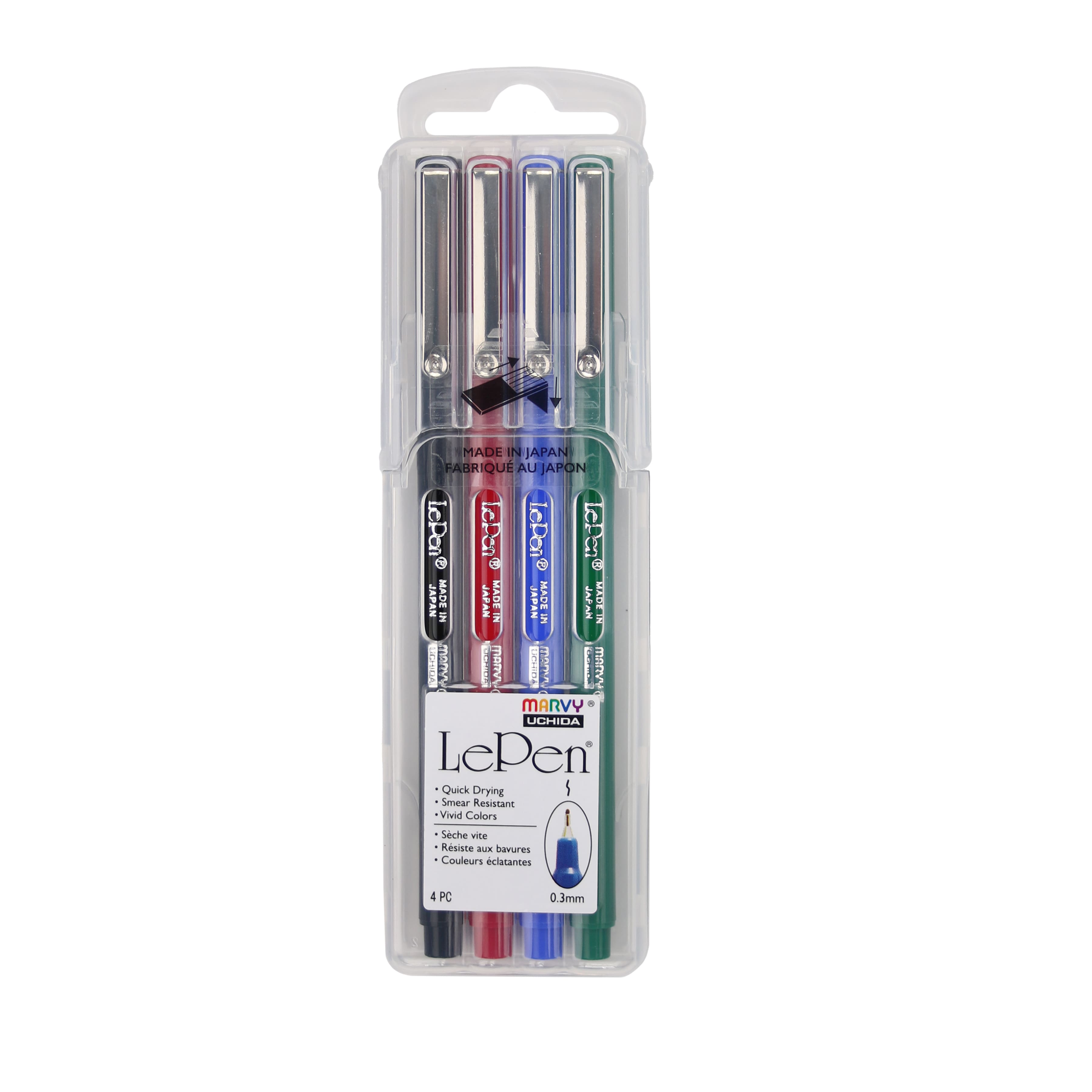 Marvy&#xAE; Uchida LePen&#xAE; Extra Fine 4 Primary Pen Set
