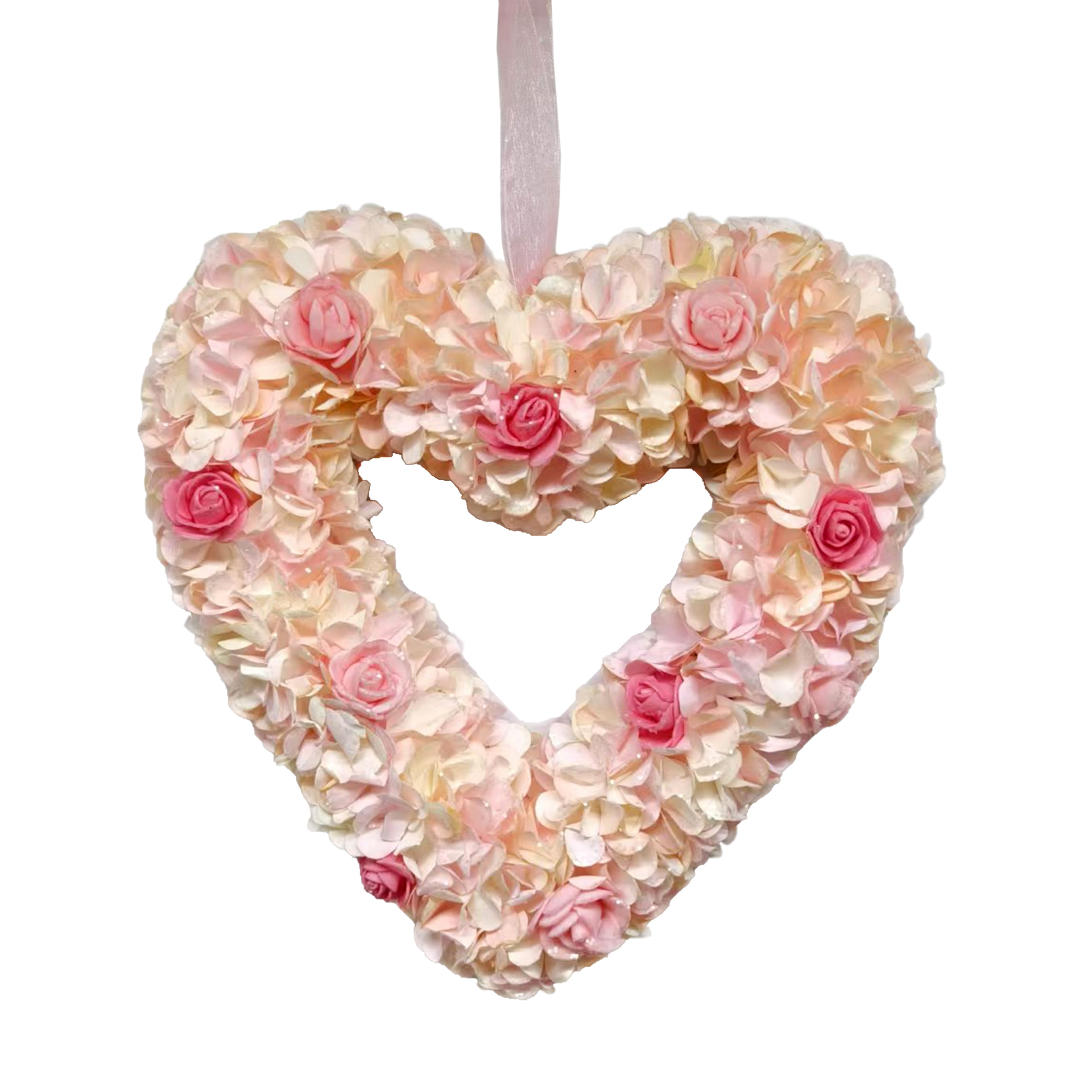 10&#x22; Floral Heart Wreath by Ashland&#xAE;