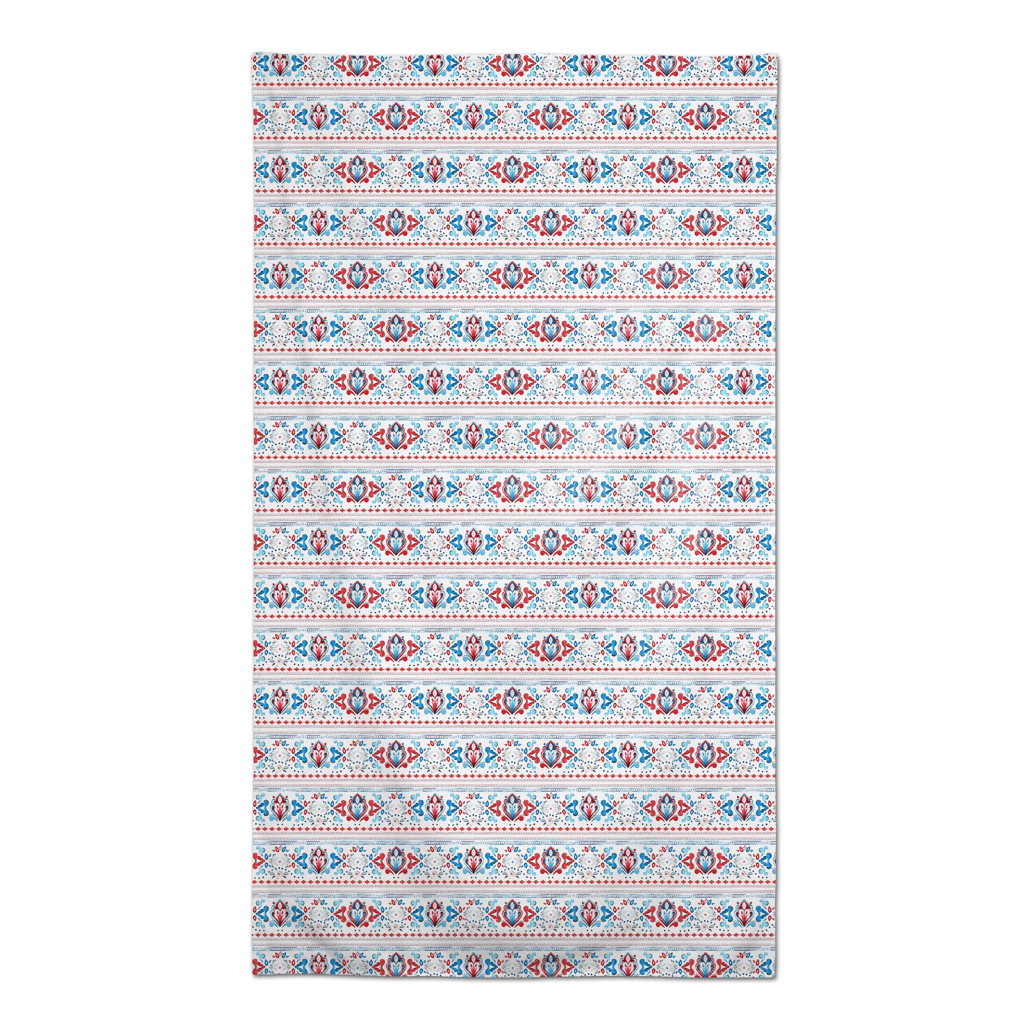 Patriotic Watercolor Paisley Pattern Tablecloth