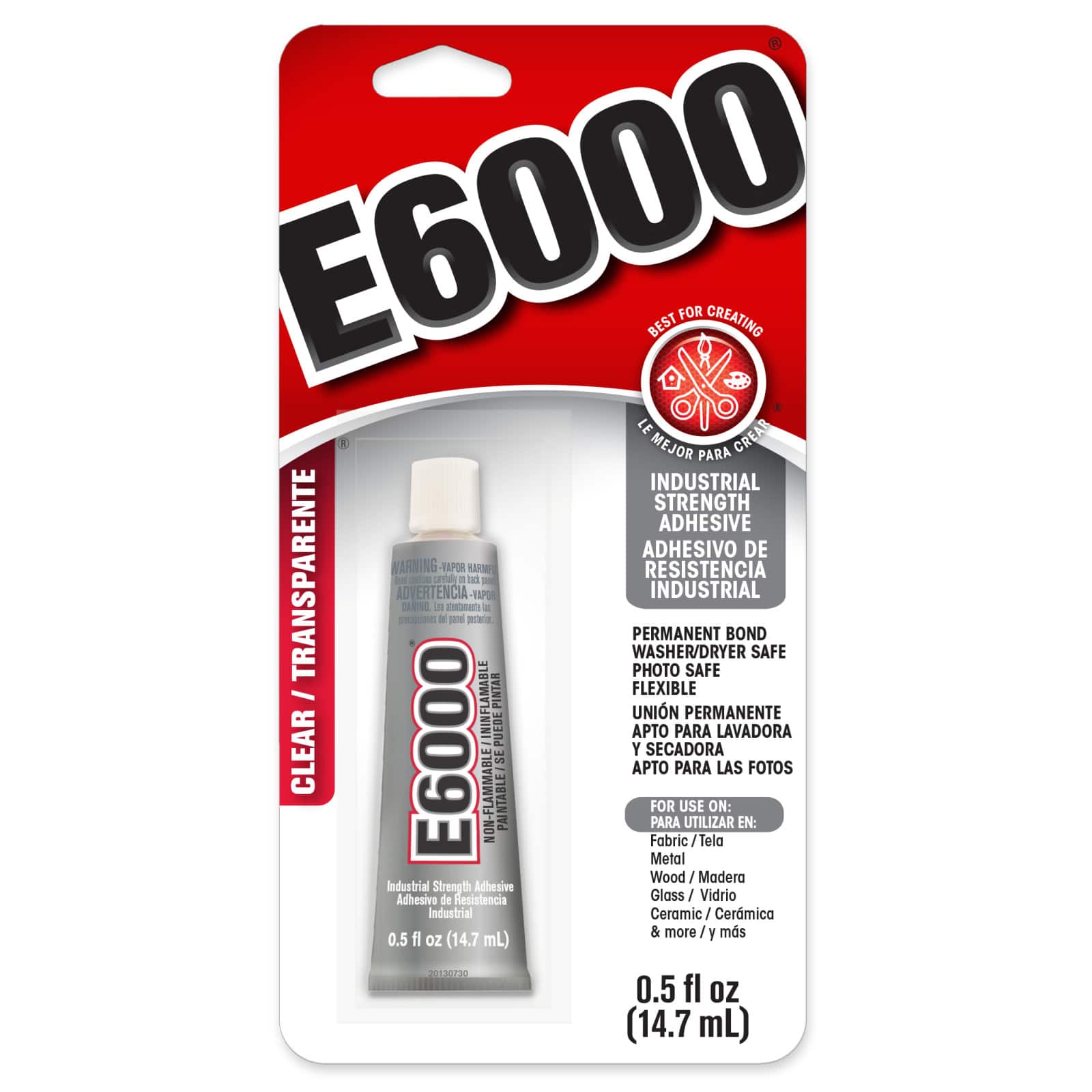 E-6000 Glue Clear Mini Tubes, DIY Craft, Glue for Craft, Multi Purpose  Glue, Transparent, Pack of 4