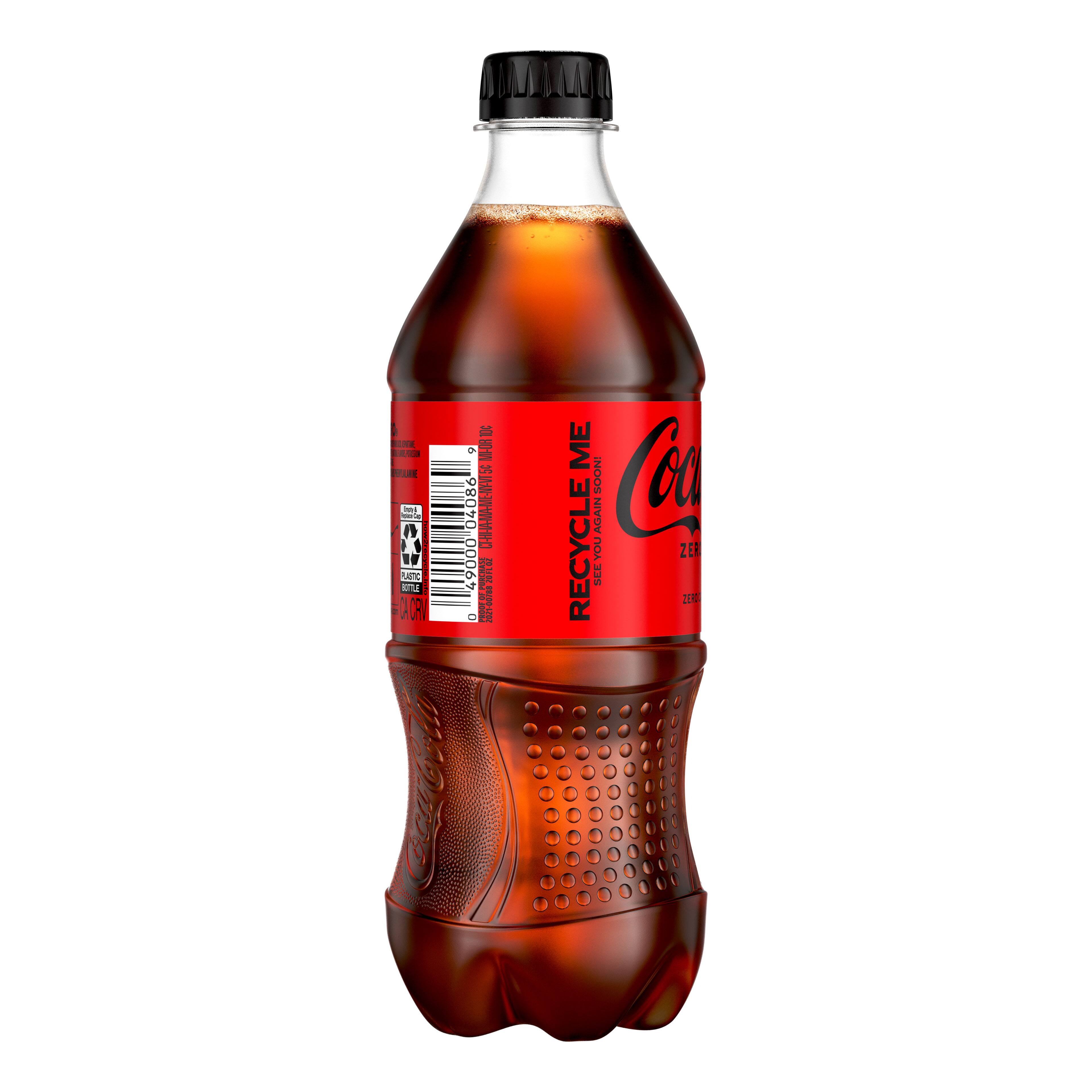 Coca Cola&#xAE; Zero Sugar Soda, 20oz.