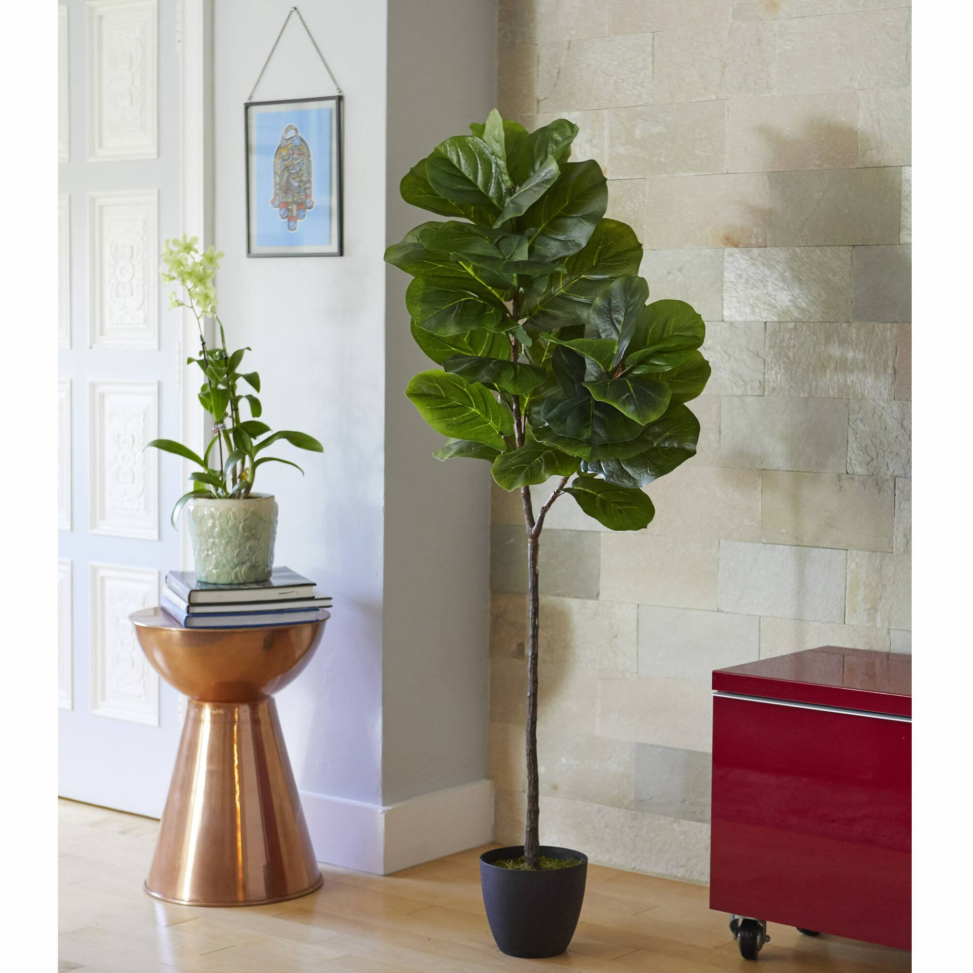 5ft. Potted Real Touch Fiddle Leaf Artificial Tree