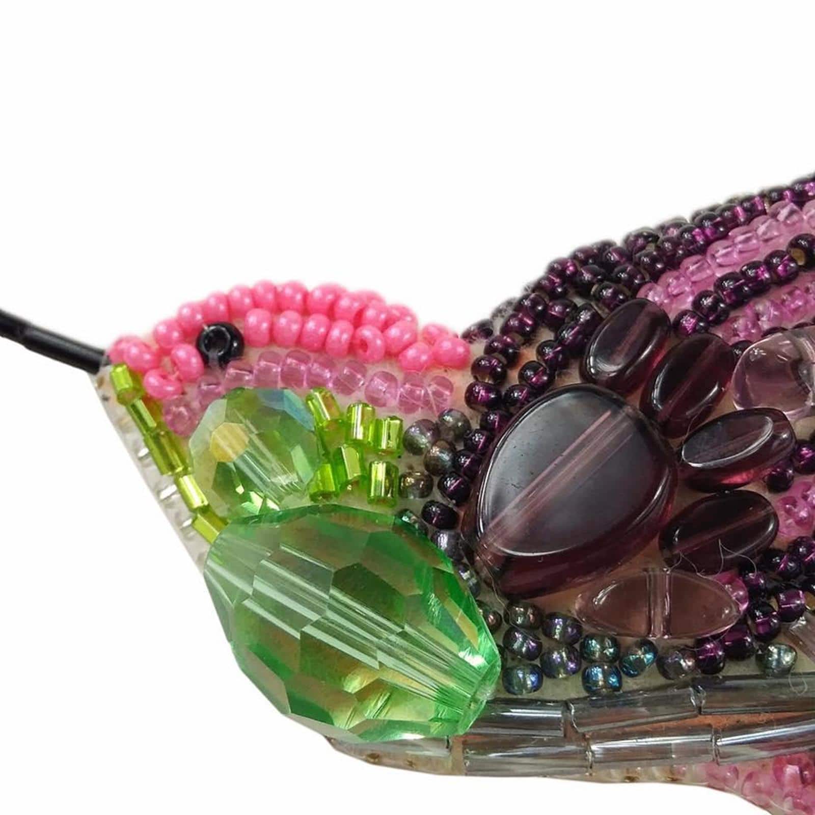 Crystal Art Beadwork Kit For Creating Brooch Fly Bird