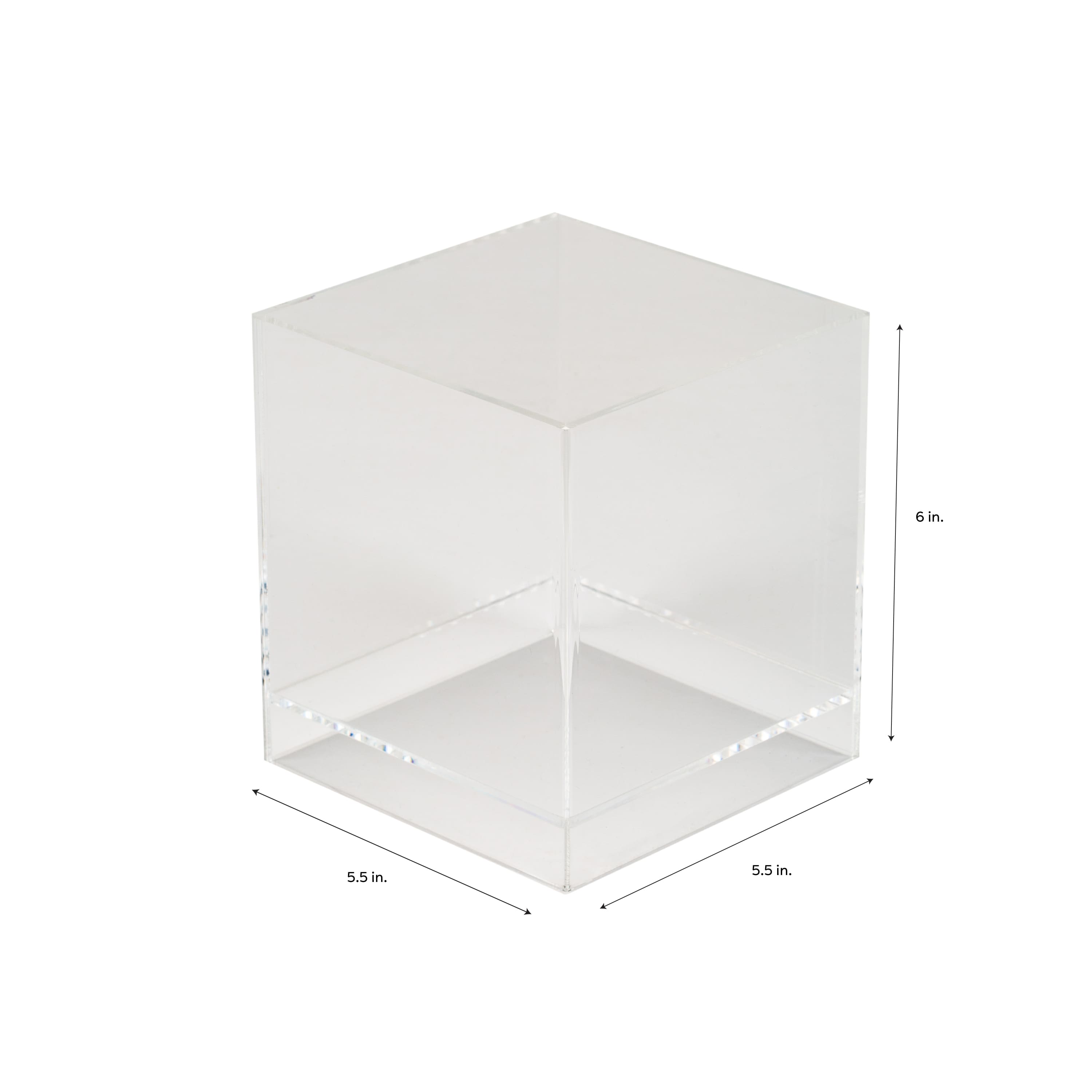 Organize It All 6" Multipurpose Clear Acrylic Cube
