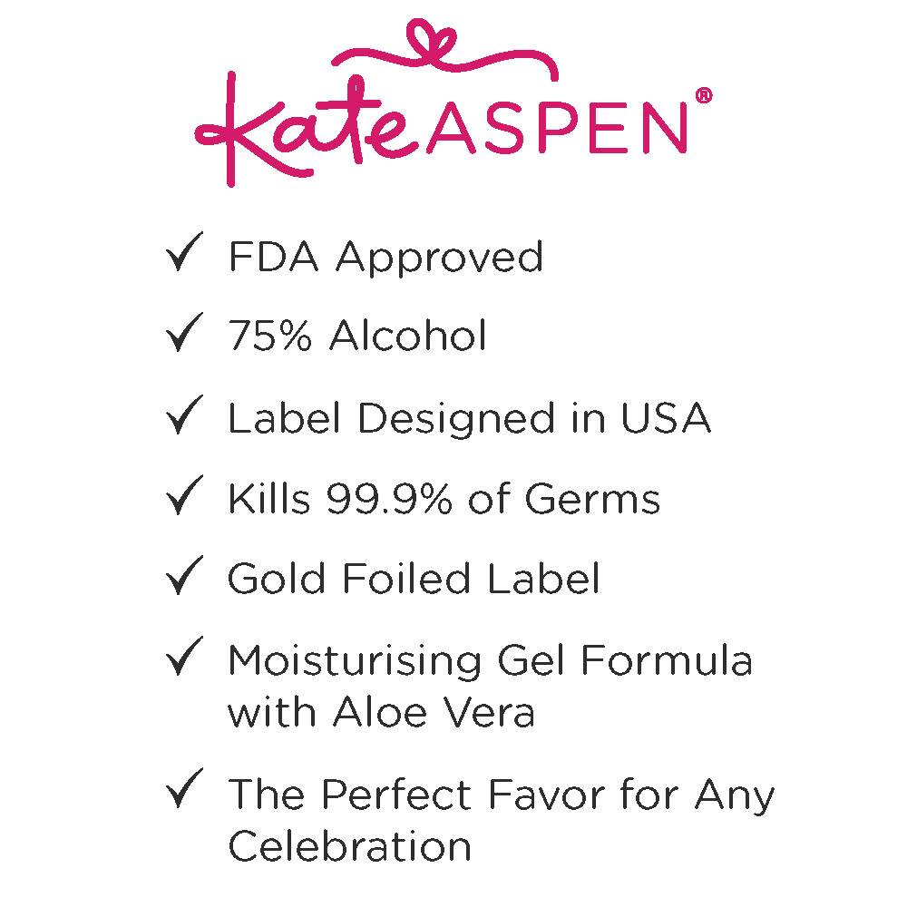 Kate Aspen&#xAE; Burgundy Blush Floral Hand Sanitizer Wedding Party Favors, 12ct.