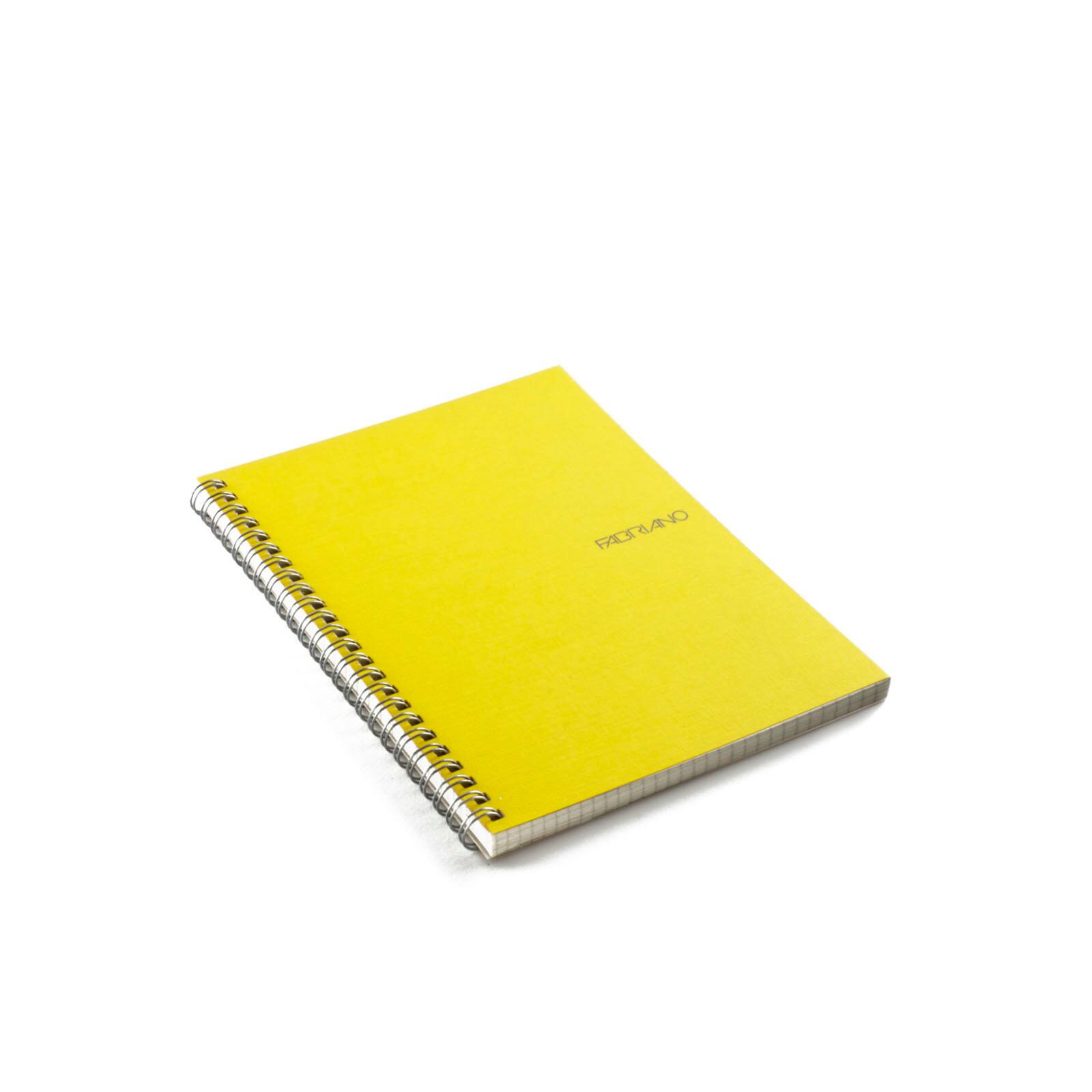 Fabriano® EcoQua Lemon Spiral Blank Notebook, 5.83" x 8.27"