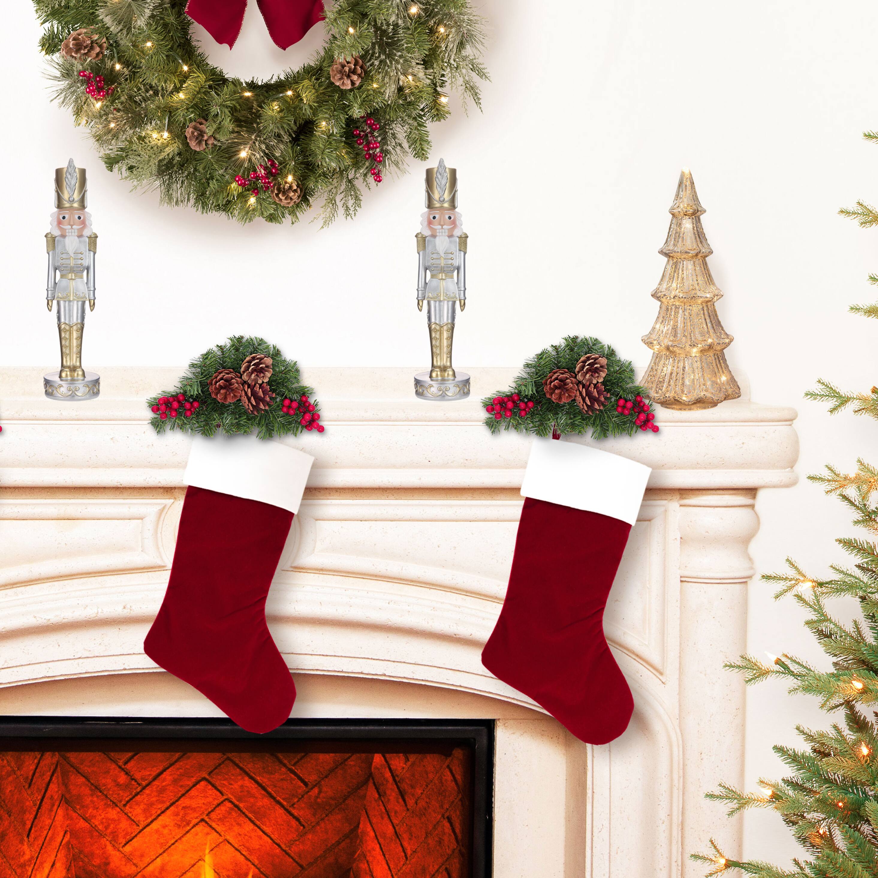 Haute Decor 12.5" Gold & Silver Tabletop Christmas Nutcracker Soldier