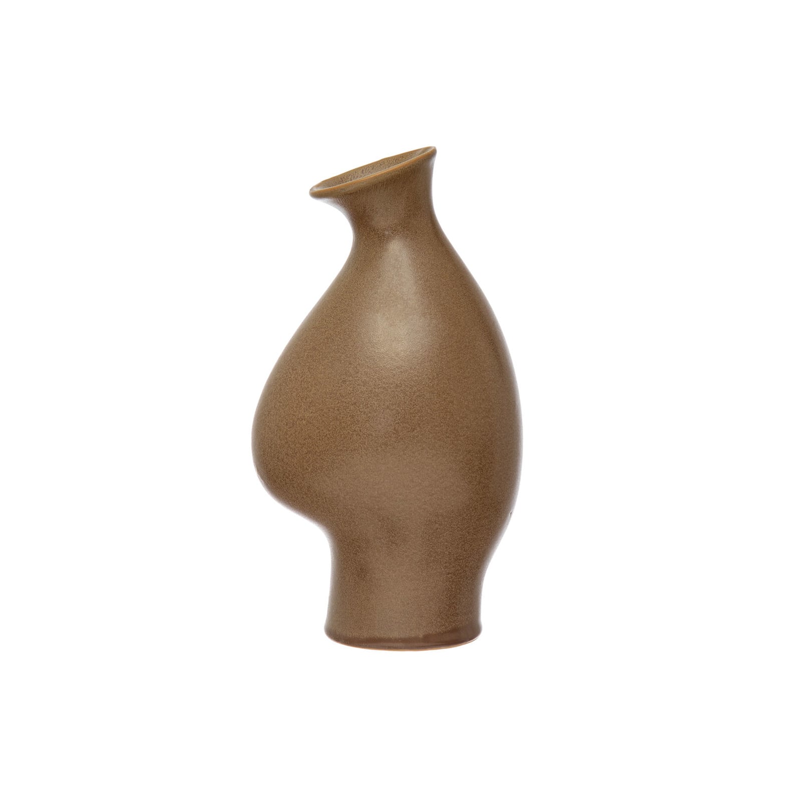 Hello Honey® 10" Speckled Reactive Glaze Organic Shaped Stoneware Vase