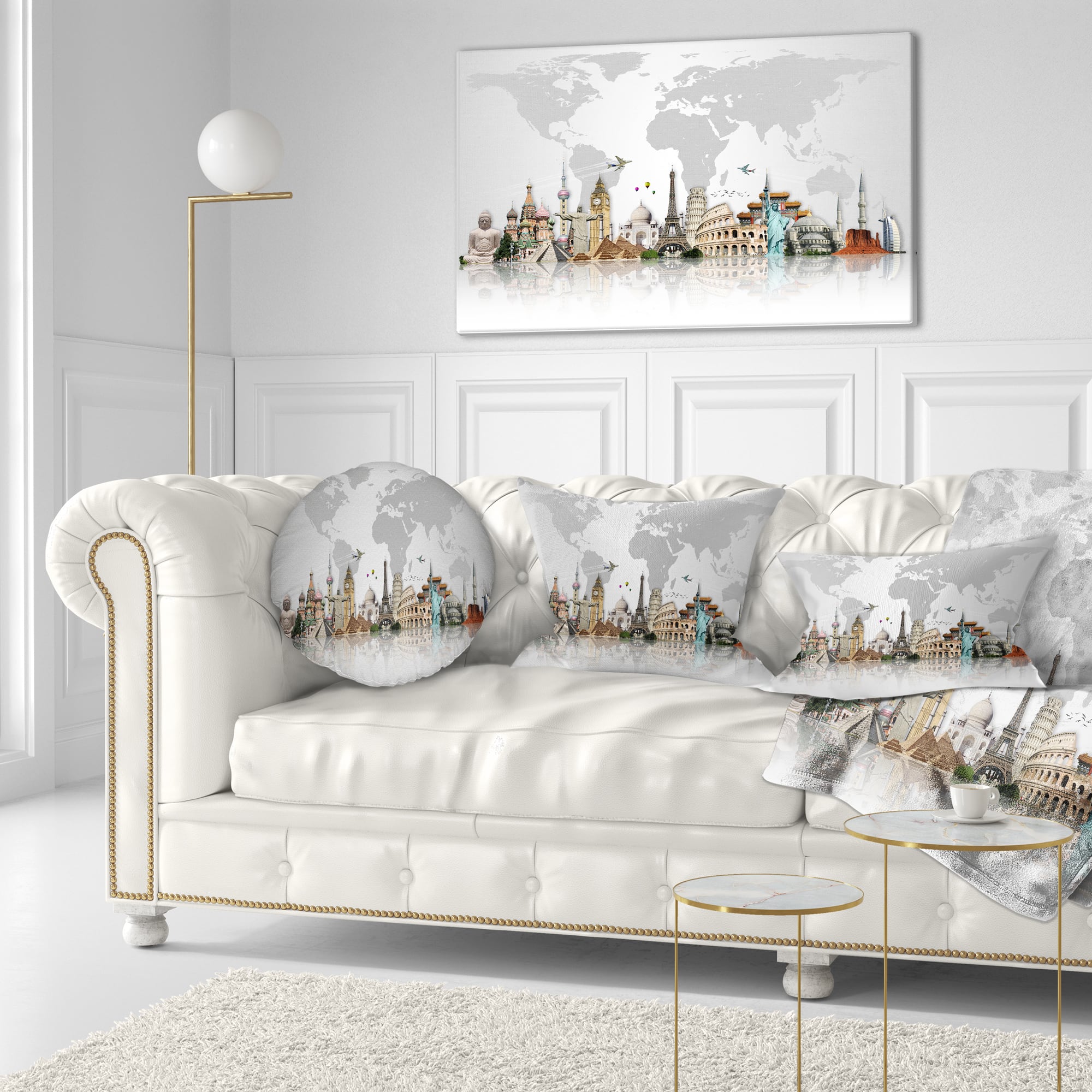 Designart - Famous Monuments Across World - Canvas Art Print