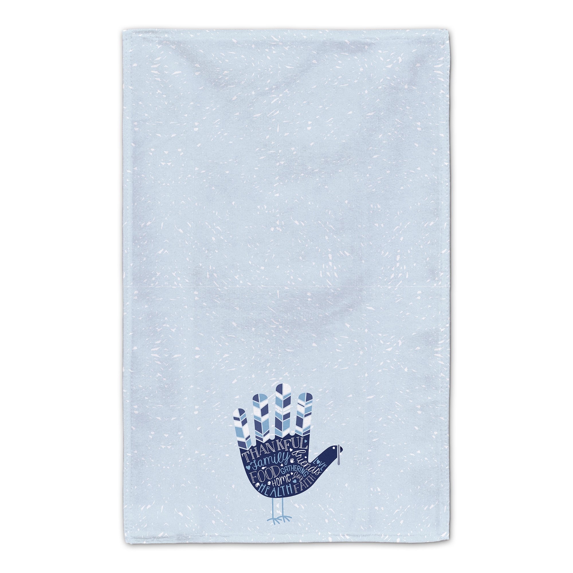 Blue Hand Turkey Tea Towel Set