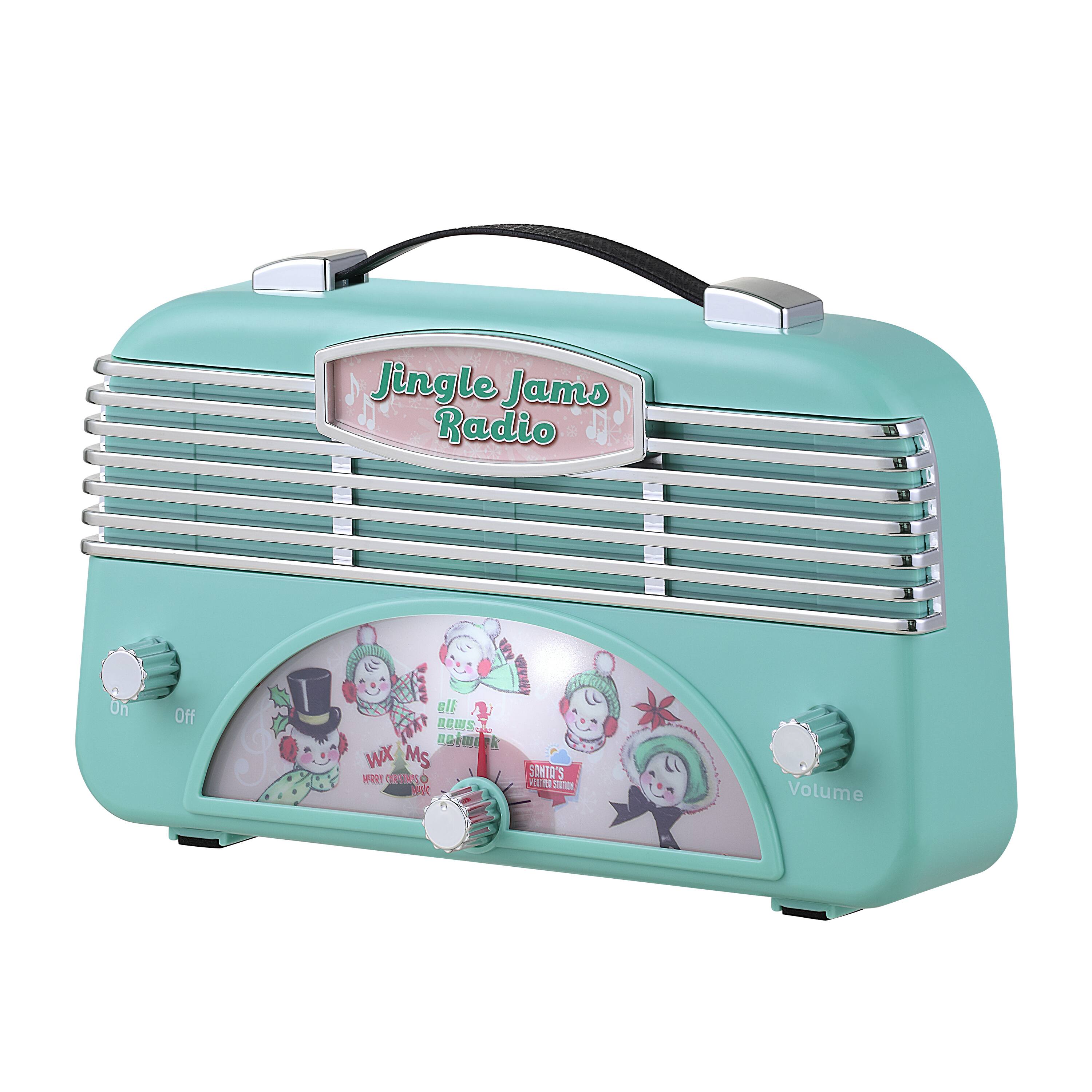 6" Teal Retro Jingle Jams Radio
