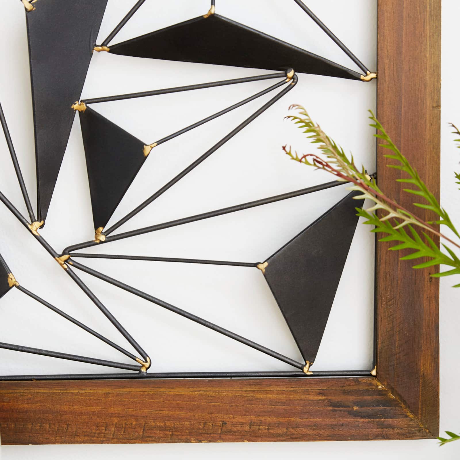 Black & White Geometric Metal Wall Art Set, 2ct.