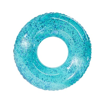 PoolCandy Glitterfied® Aqua Large Pool Tube | Michaels