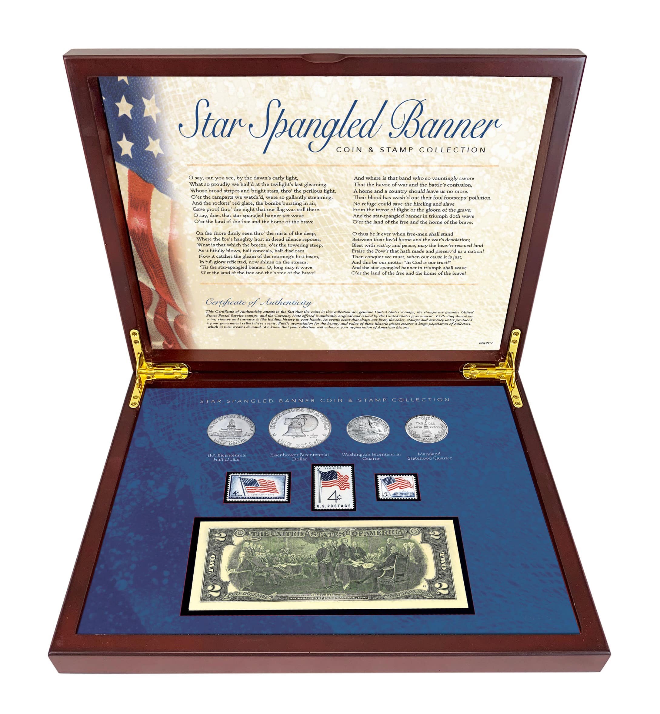 American Coin Treasures Star Spangled Coin &#x26; Stamp Box Set