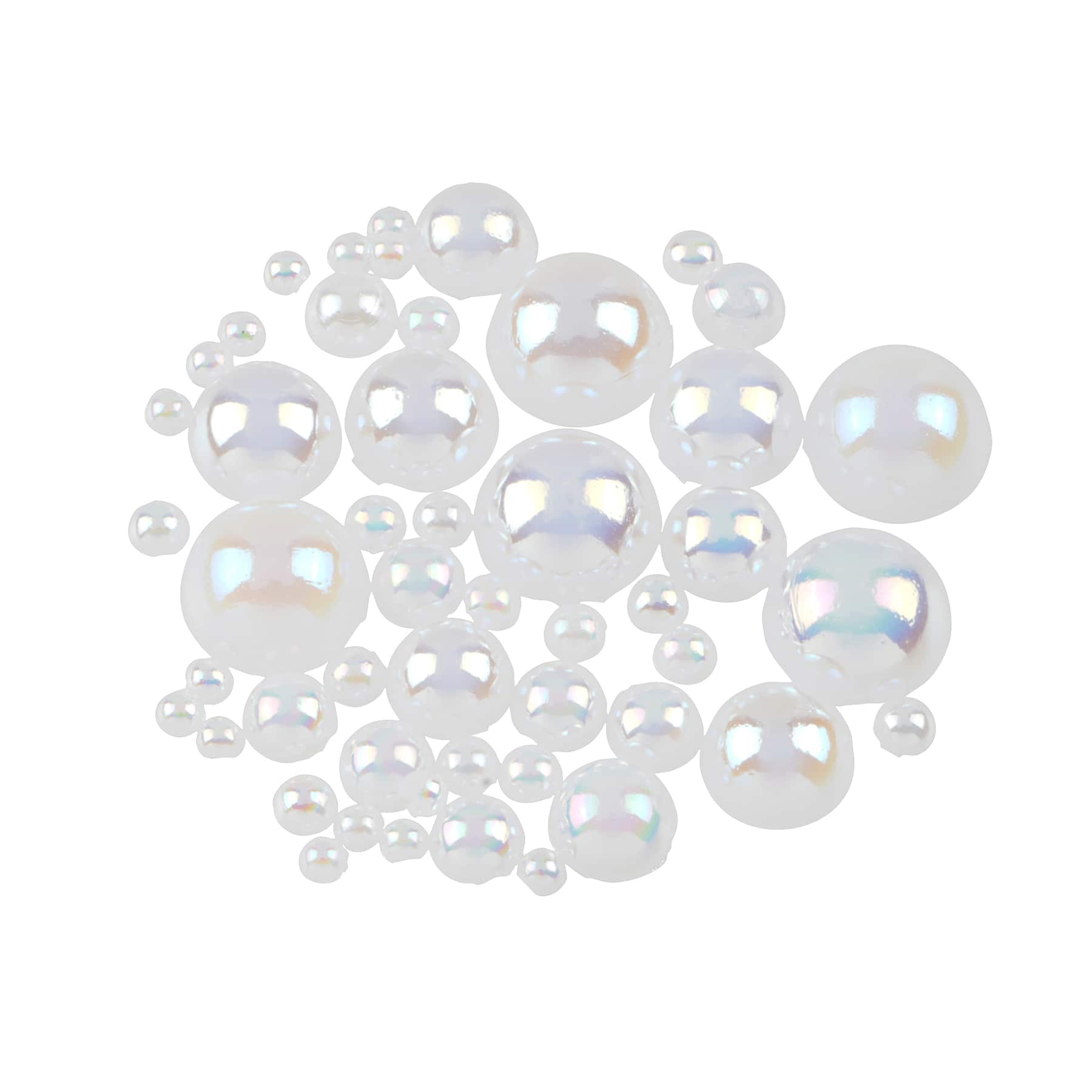Plastic Round Flatback Pearl Mix by Bead Landing™