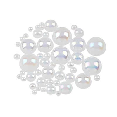Plastic Round Flatback Pearl Mix by Bead Landing™ image