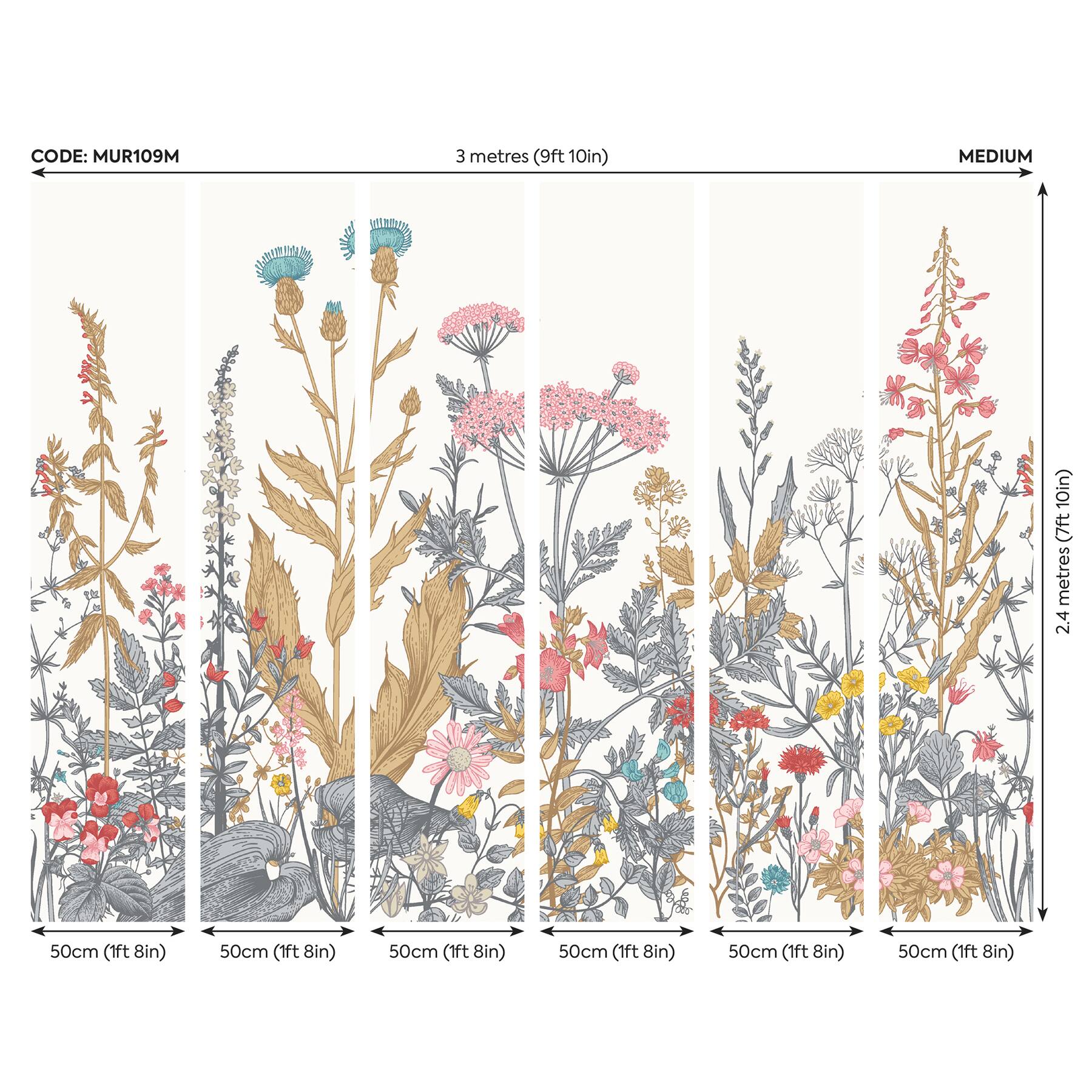 Origin Murals Botanical Fleur Wall Mural