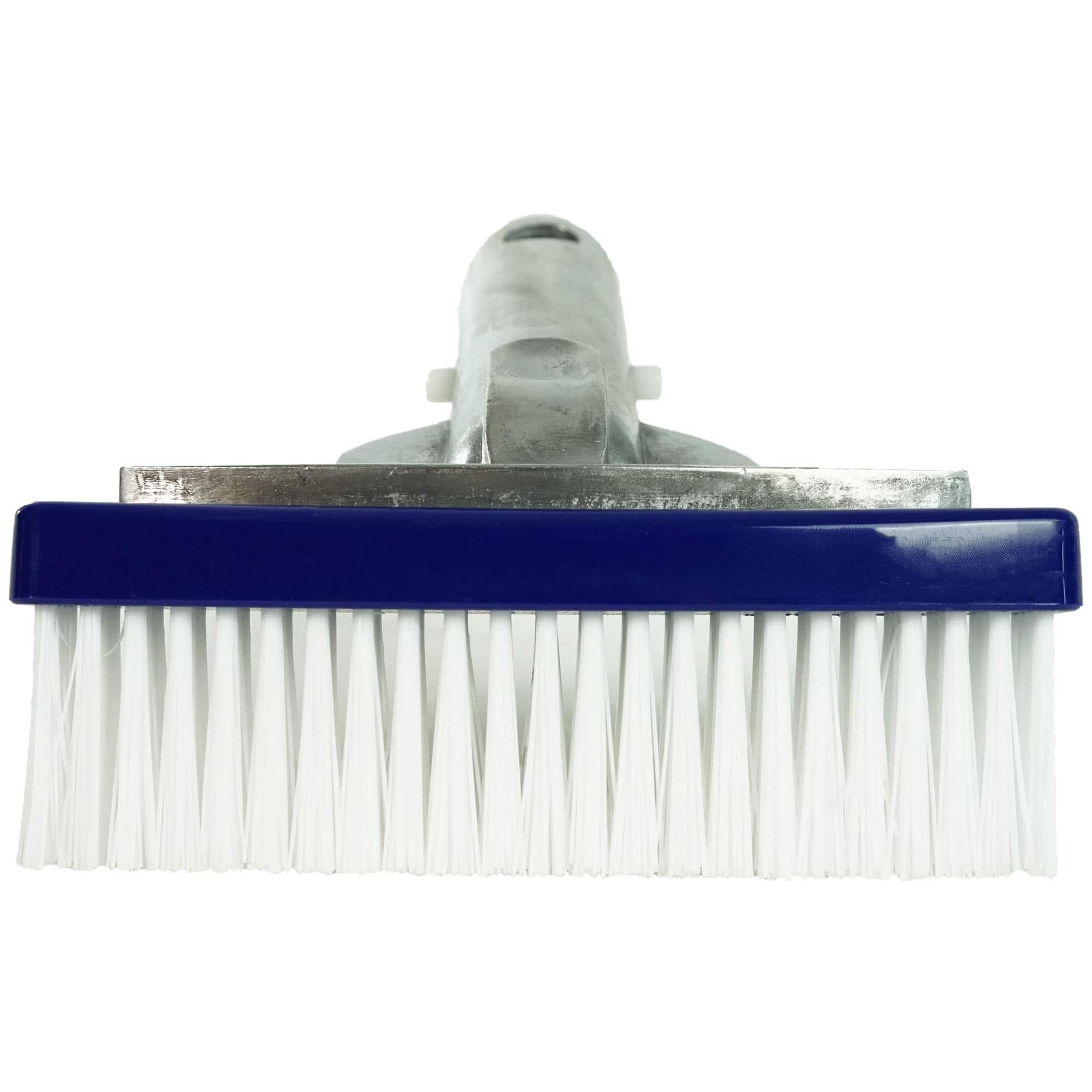 Pool Central 5.5" Blue Swimming Pool Bristle Brush Head with Handle