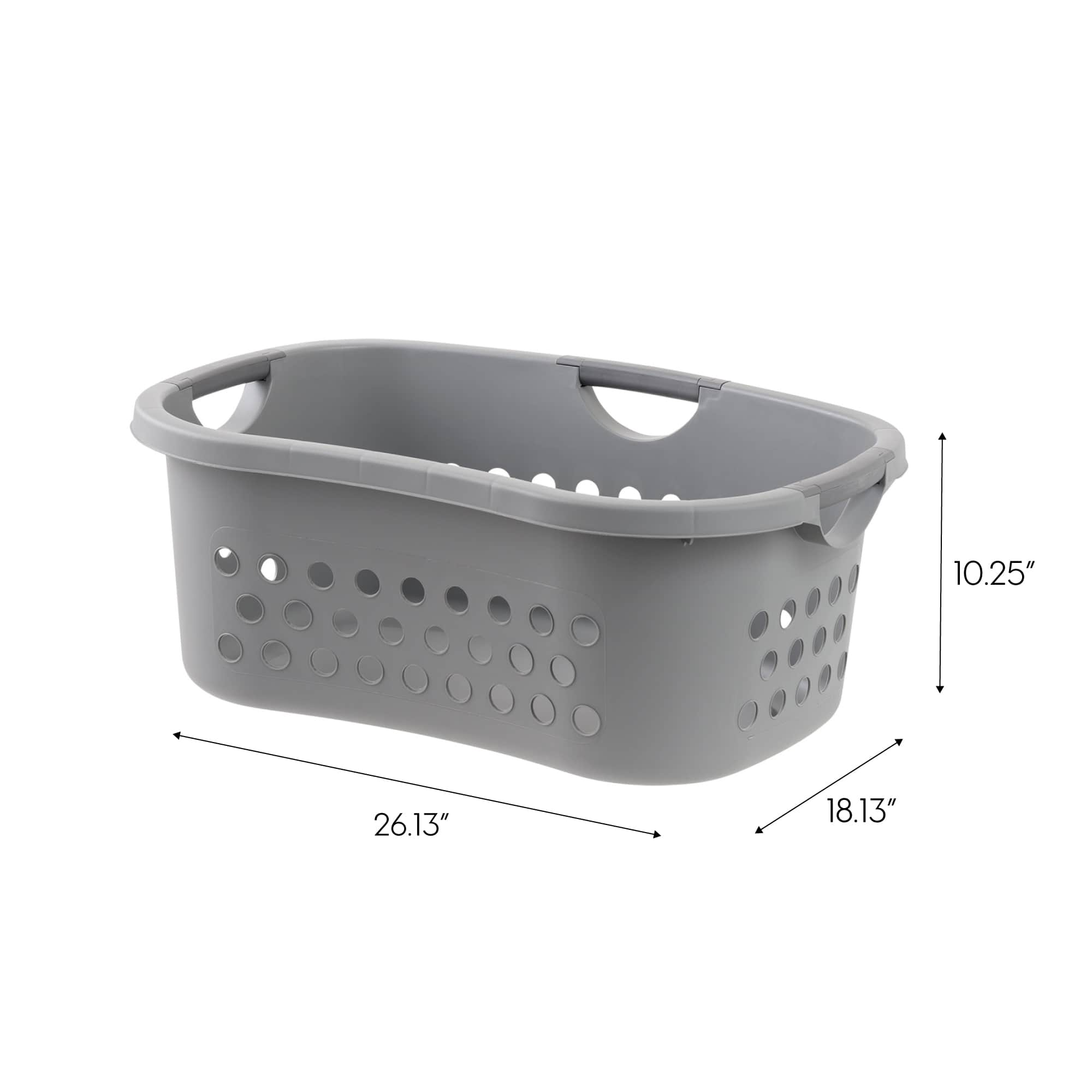 IRIS&#xAE; 53qt. Gray Hip Hamper Laundry Baskets, 2ct.