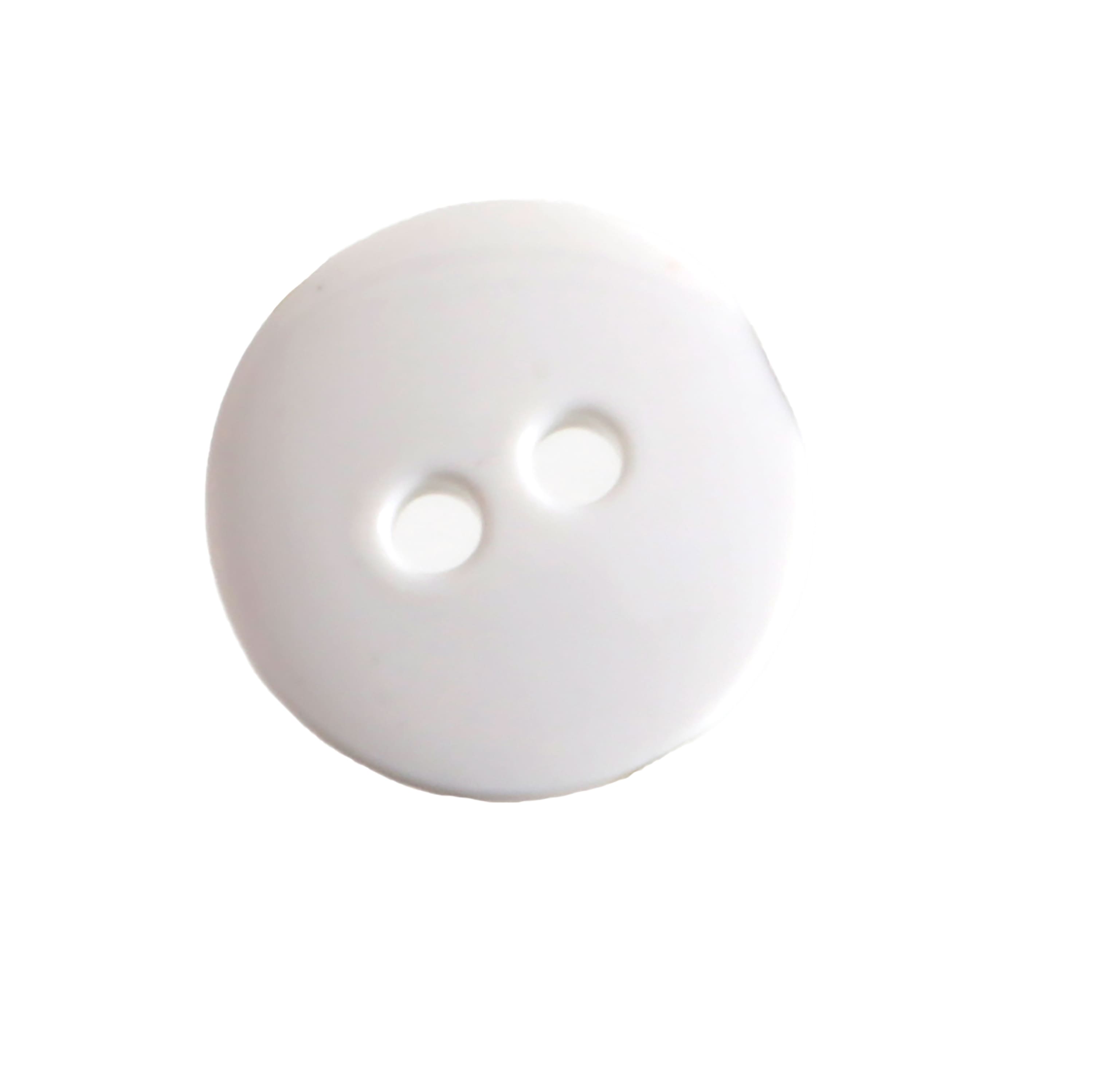 LaMode&#xAE; 5/8&#x22; White Buttons, 20ct.