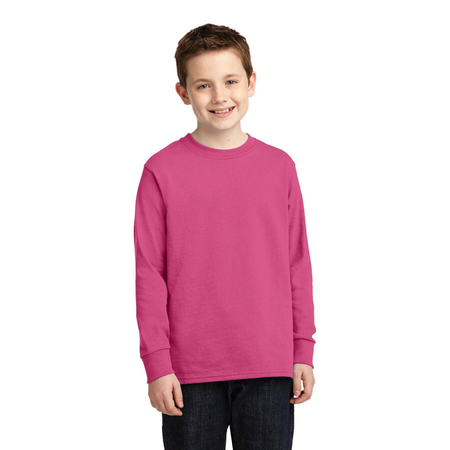 Port &#x26; Company&#xAE; Youth Long Sleeve Core Cotton T-Shirt