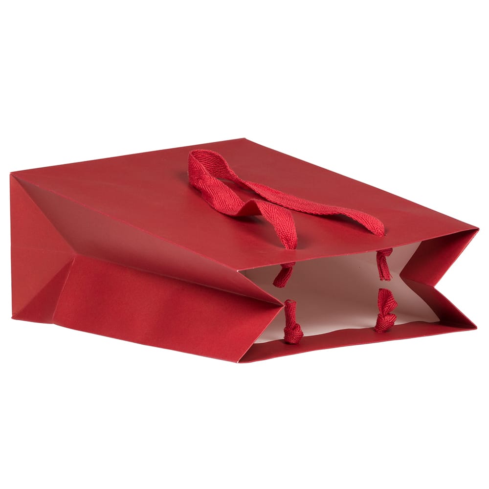 JAM Paper Medium Red Matte Heavy Duty Kraft Gift Bags, 10ct.