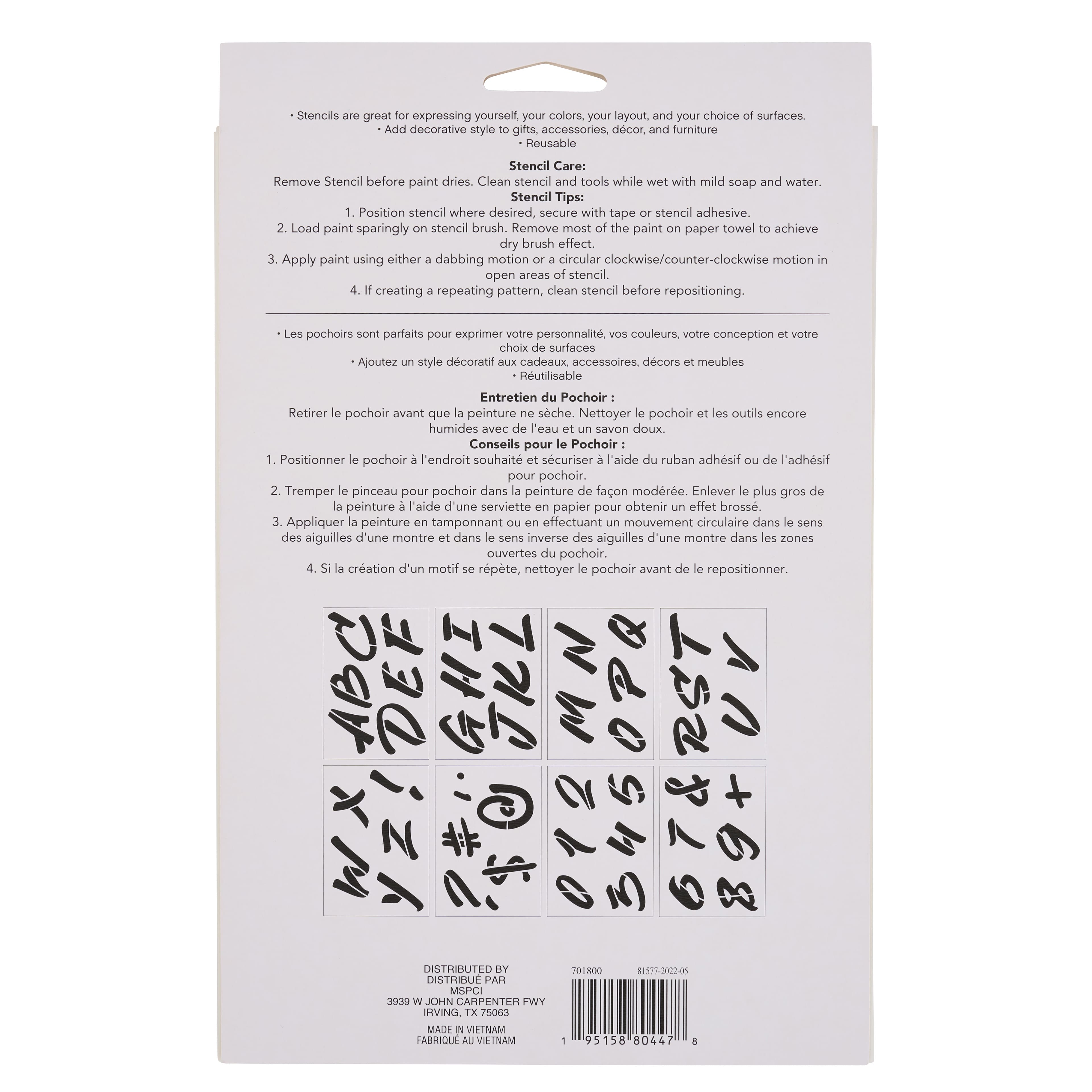 3" Handwritten Alphabet Stencils by Craft Smart®