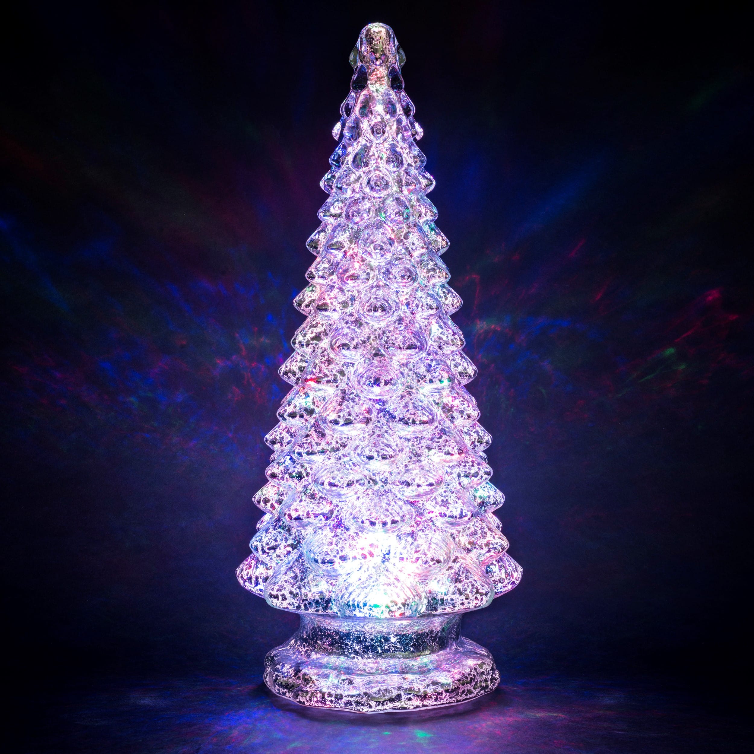 16&#x22; Illuminated Kaleidoscope Tree Tabletop Accent