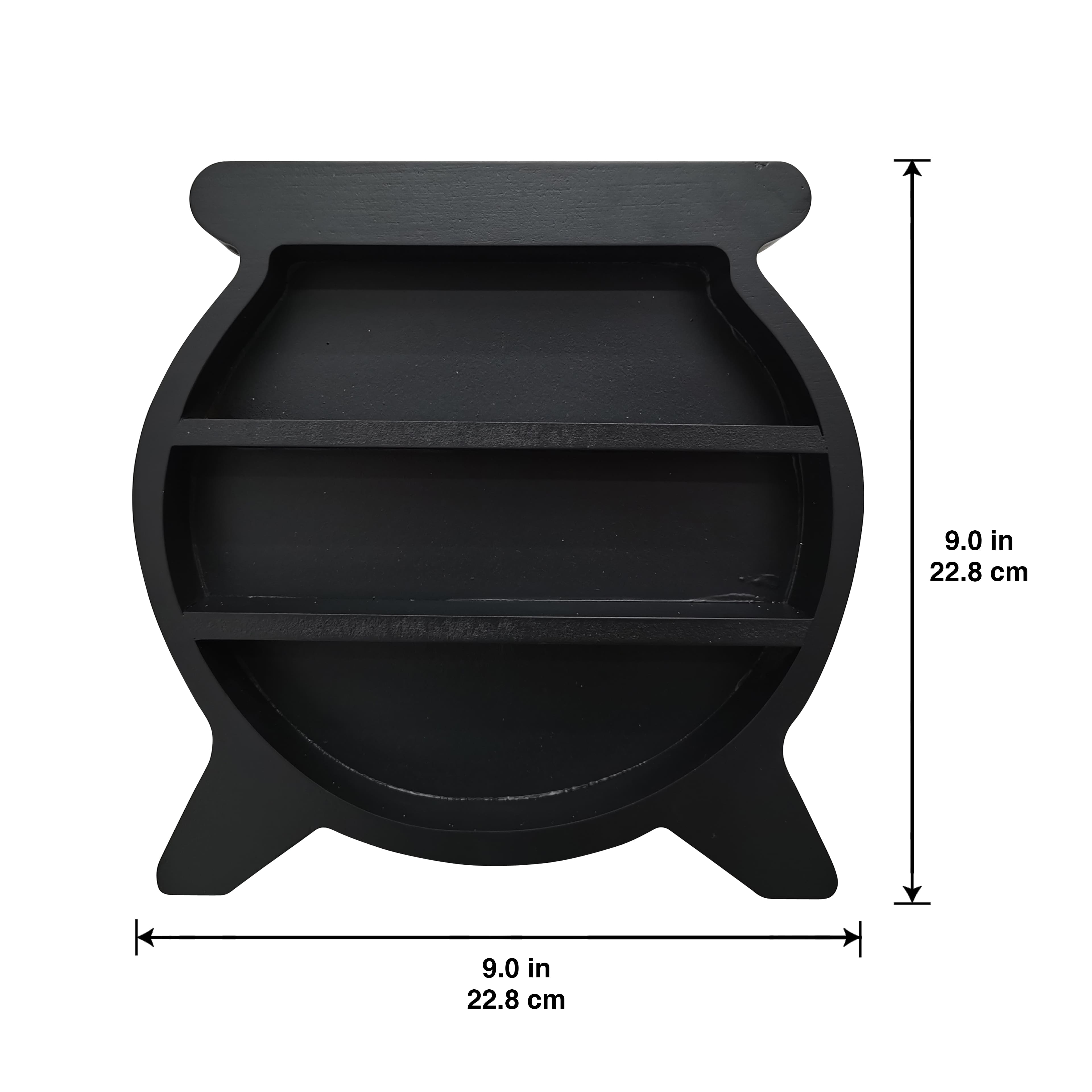 9&#x22; Black Cauldron Wall Shelf by Ashland&#xAE;