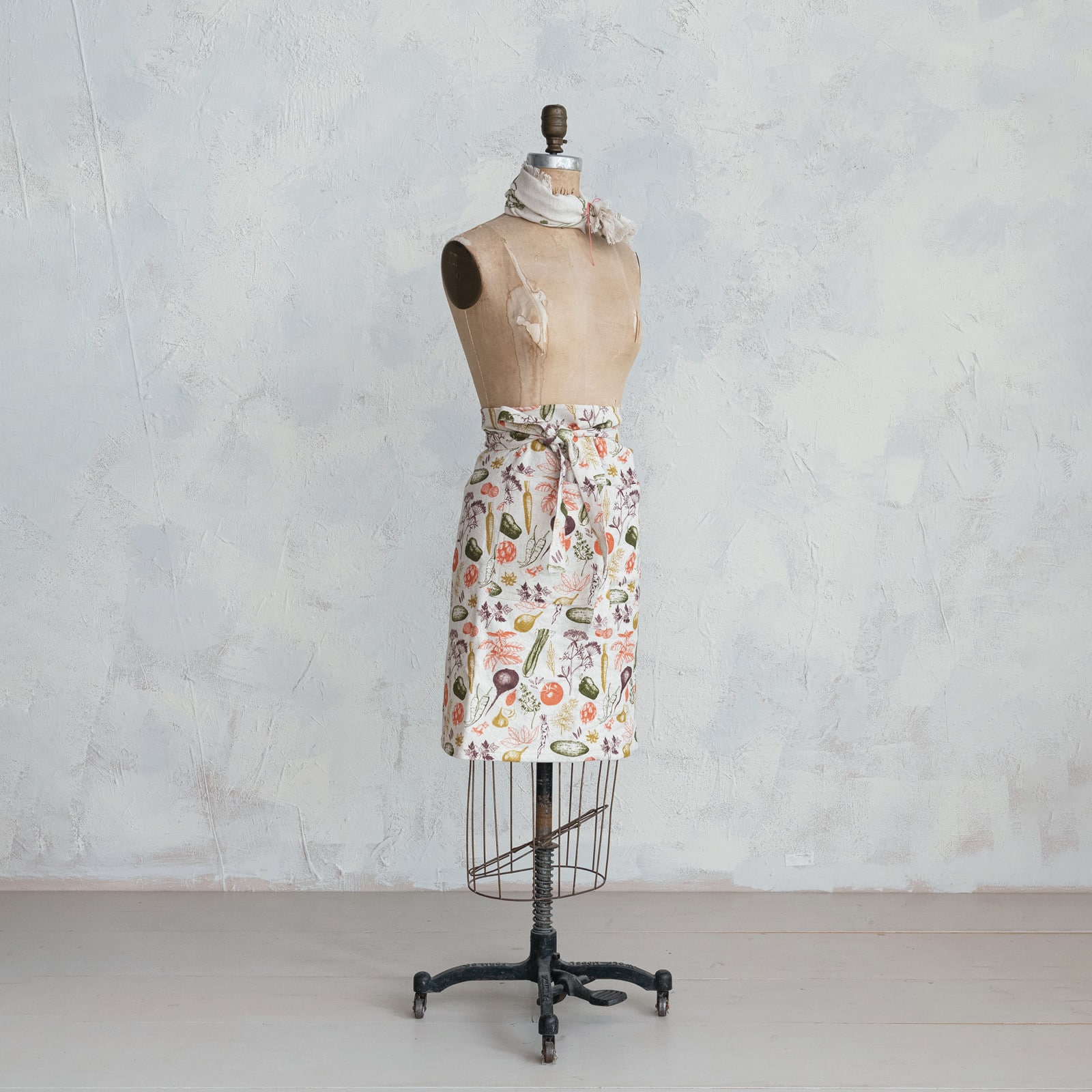 Hello Honey® Multicolor Garden Cotton & Linen Apron with Pocket