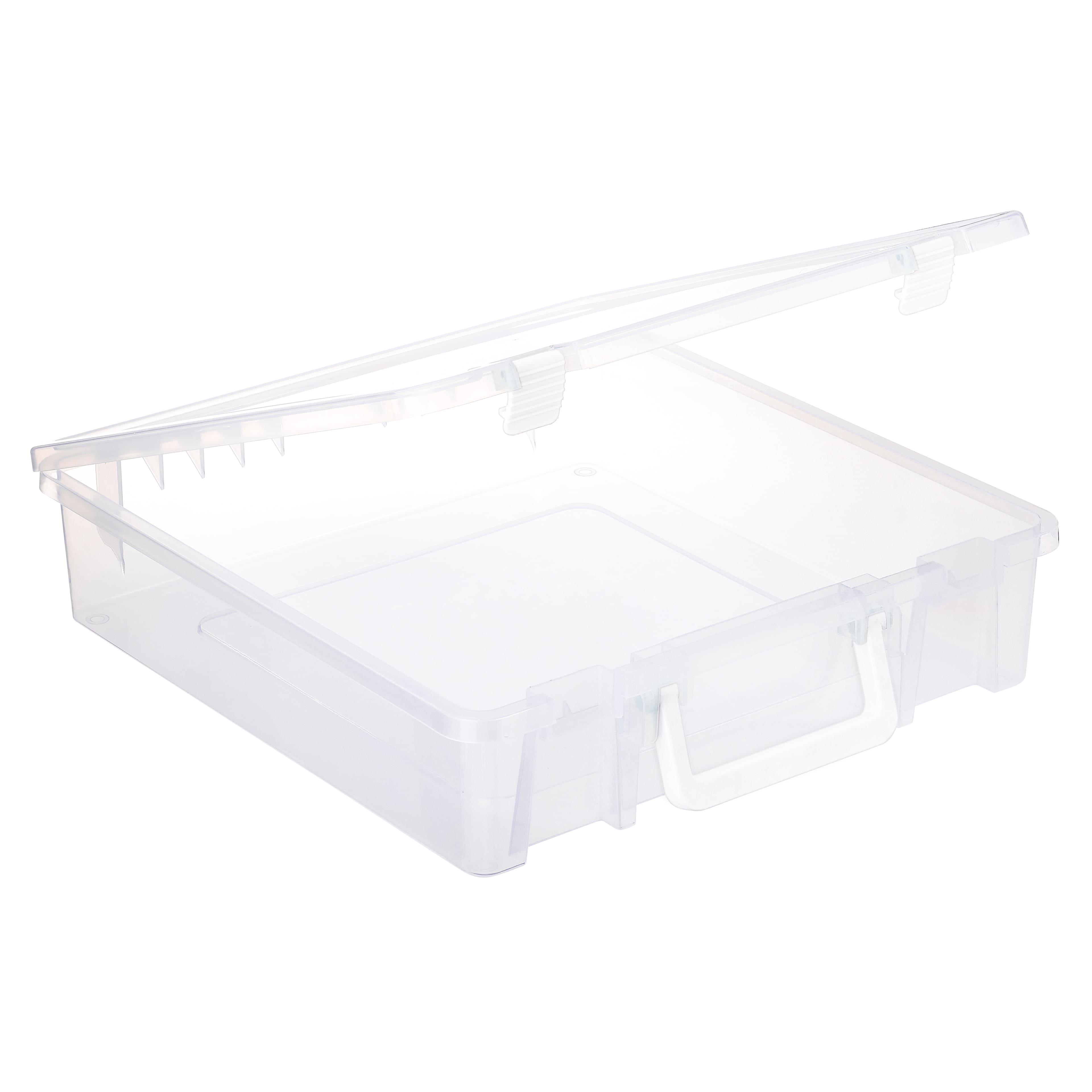 6 Pack: 12&#x22; x 12&#x22; Latching Storage Case by Simply Tidy&#x2122;