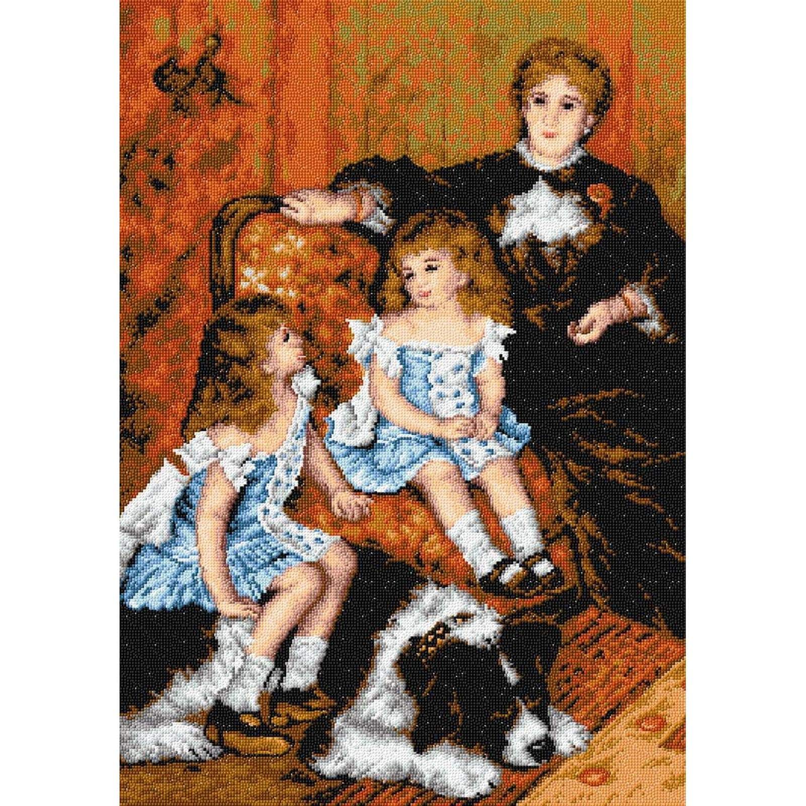 Orchidea Mrs. Charpentier with Children Gobelin Canvas Cross Stitch Kit
