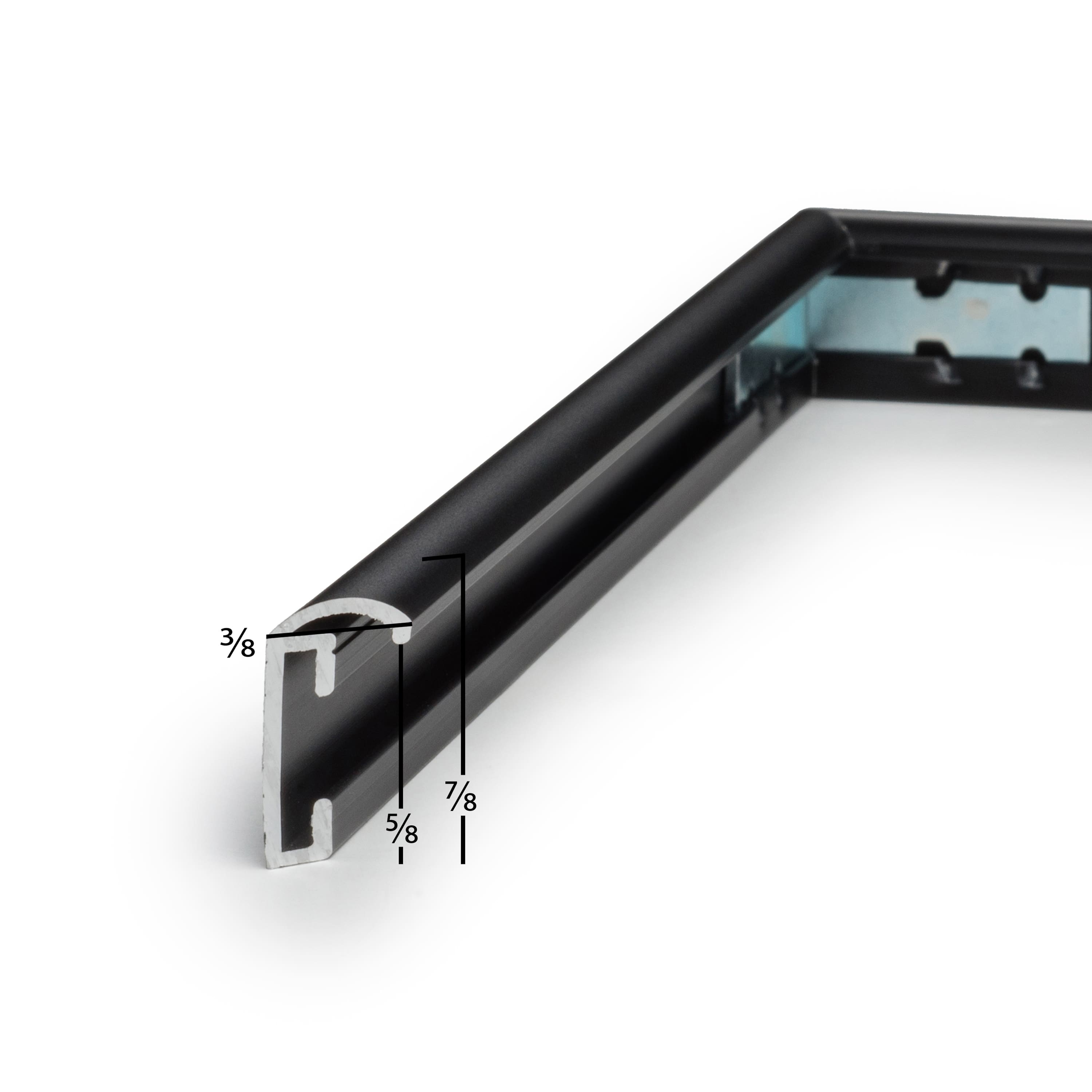 Frame USA Metal II Black Single Image Picture Frame