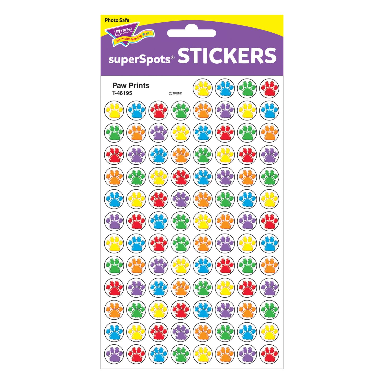 Trend Enterprises&#xAE; Paw Prints superSpots&#xAE; Stickers, 800ct.