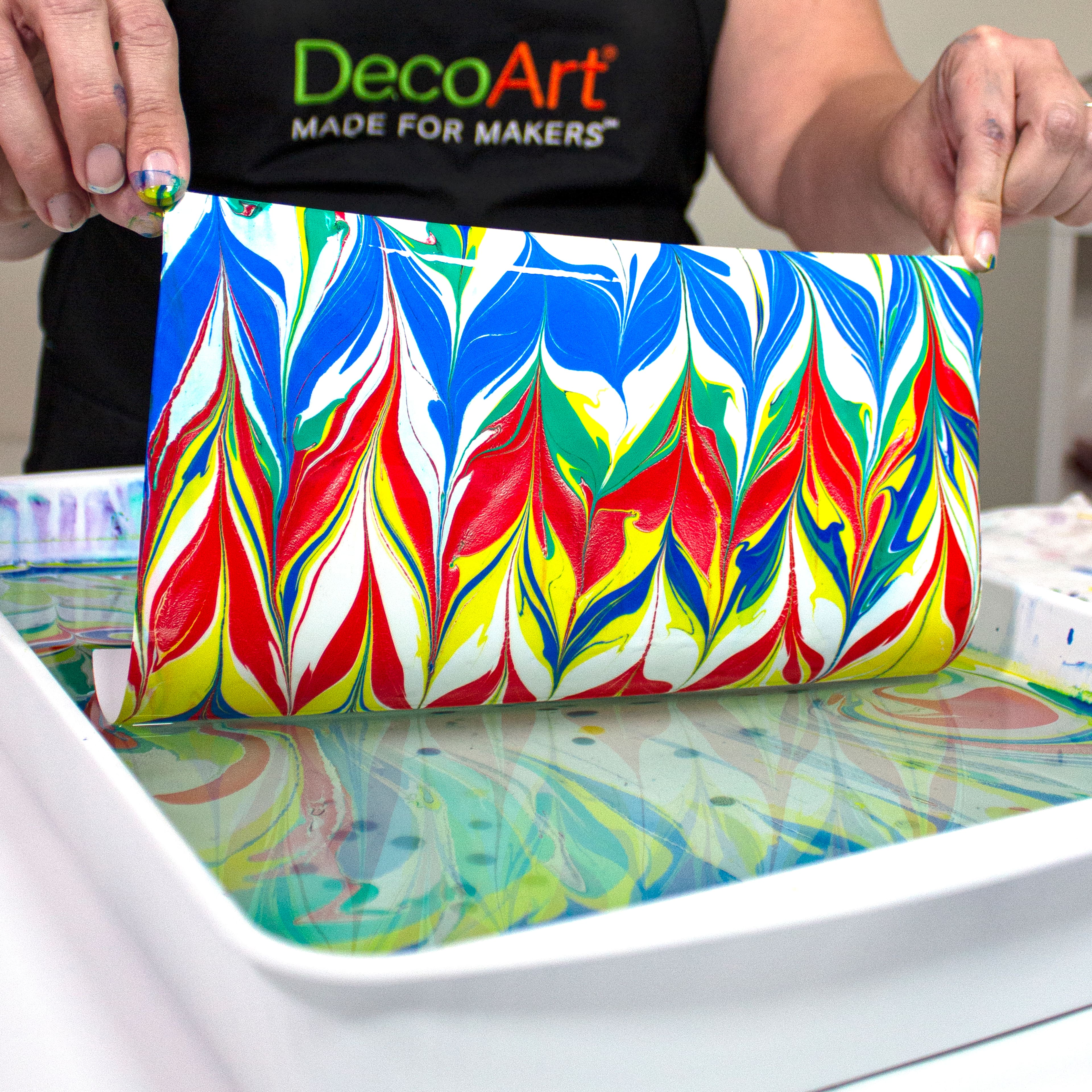 DecoArt&#xAE; Primaries Water Marbling Acrylic&#x2122; Paint Set