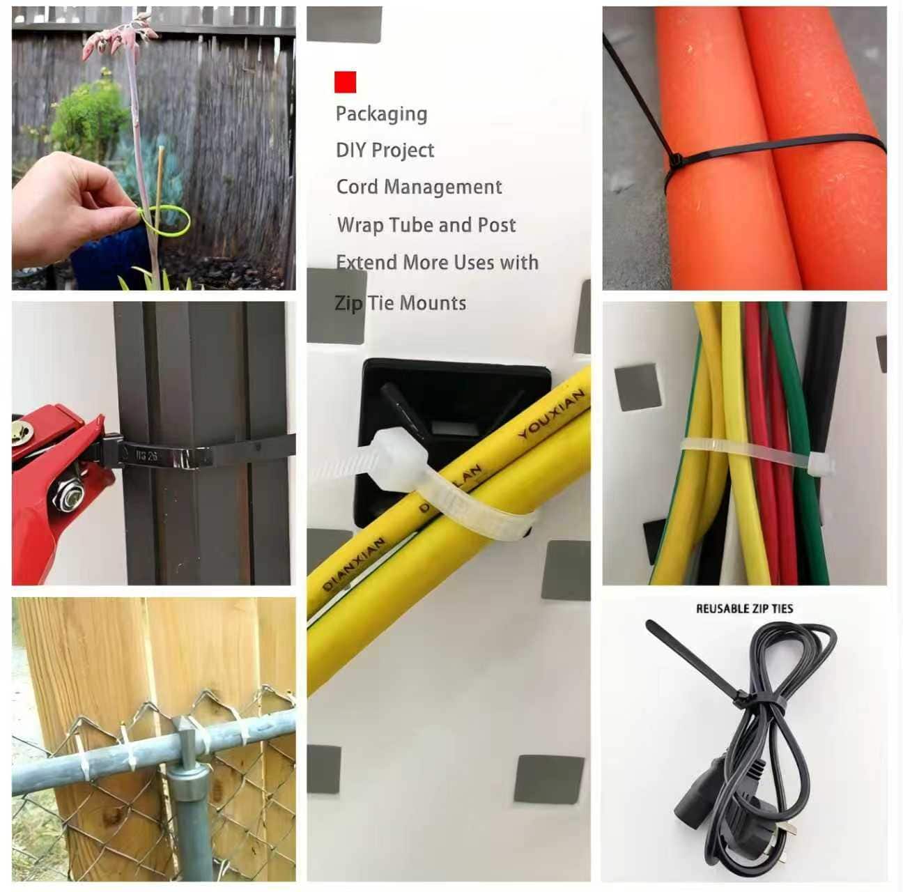 Black Floral Cable Ties, 20ct. by Ashland&#xAE;