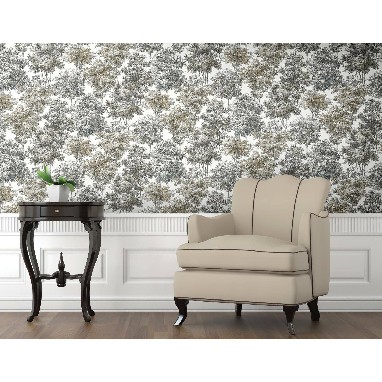 RoomMates Old World Trees Peel &#x26; Stick Wallpaper