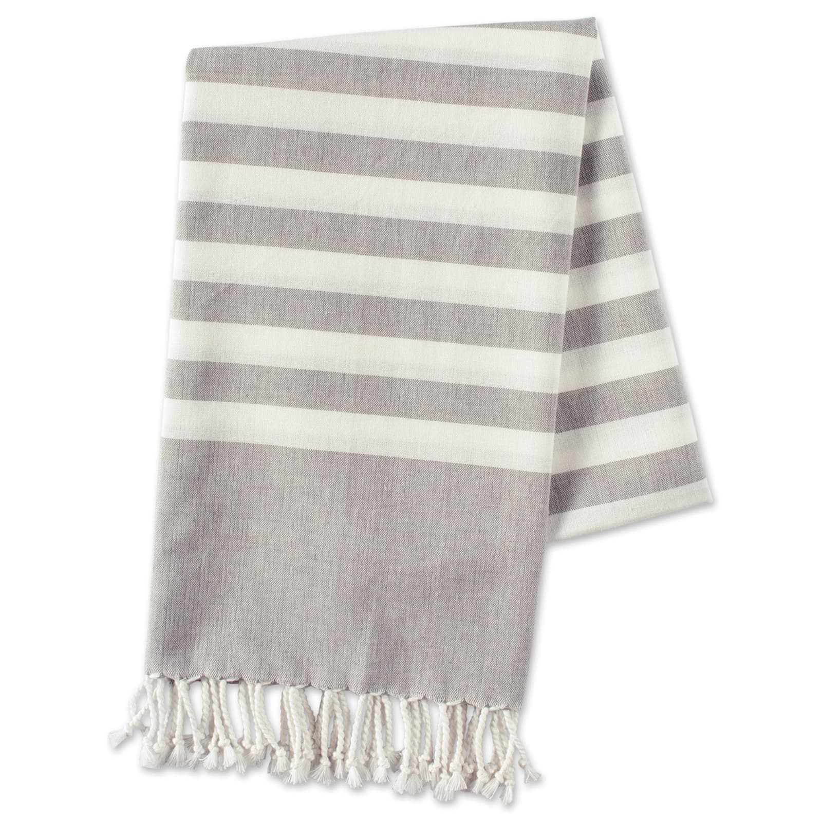 DII&#xAE; Striped Fouta Towel with Fringe