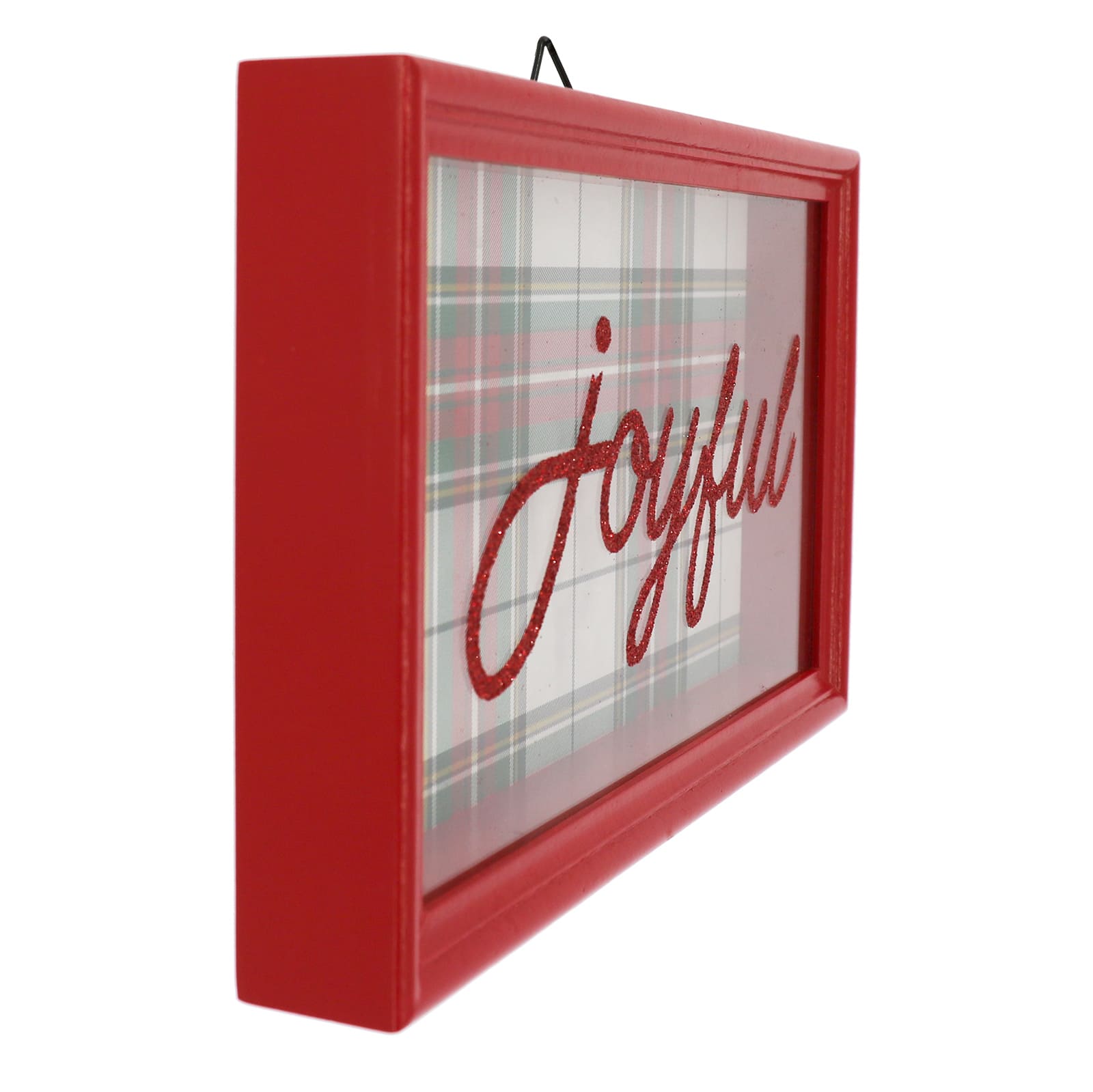 10&#x22; Christmas Plaid Joyful Wall D&#xE9;cor by Ashland&#xAE;