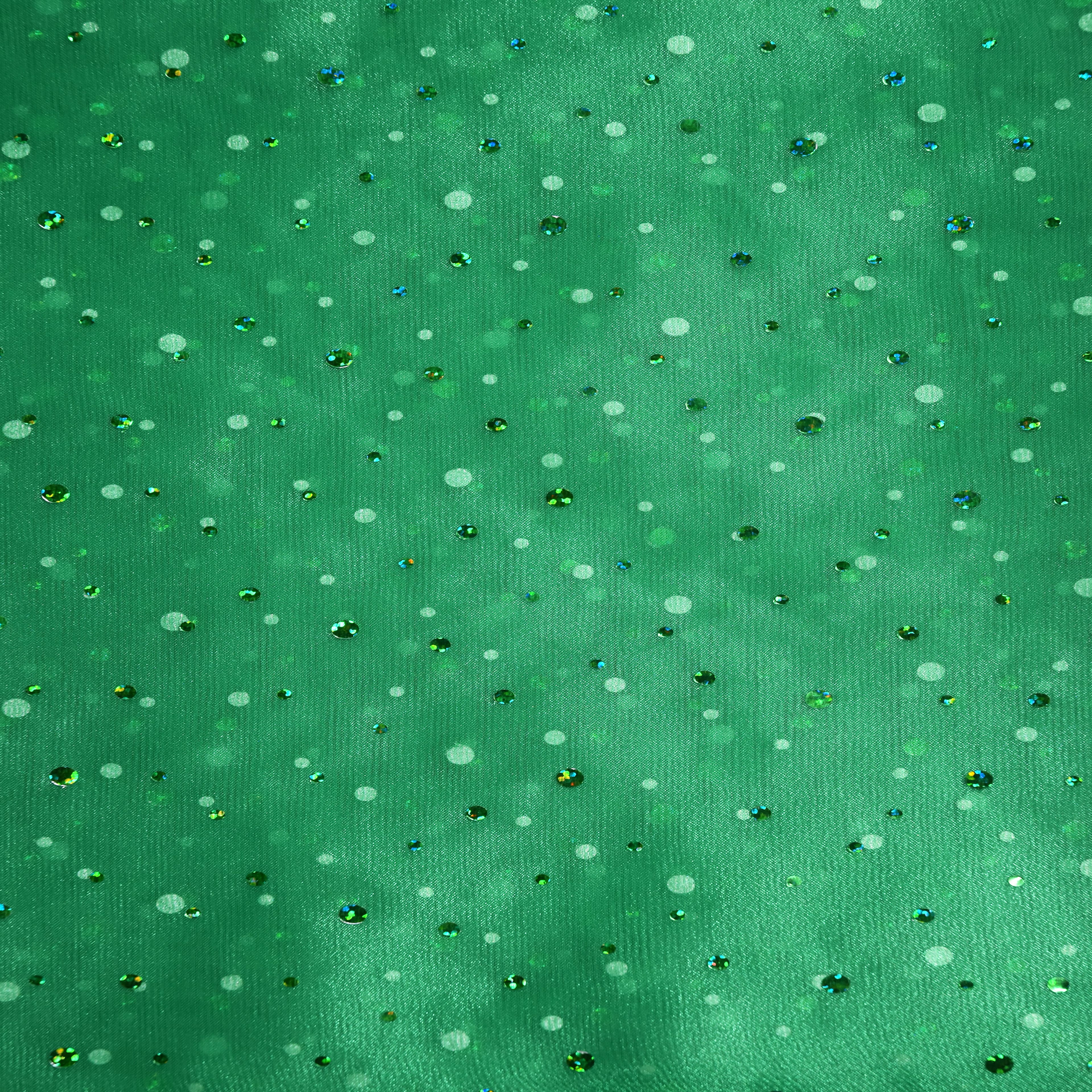 Feldman Green Dots Organza