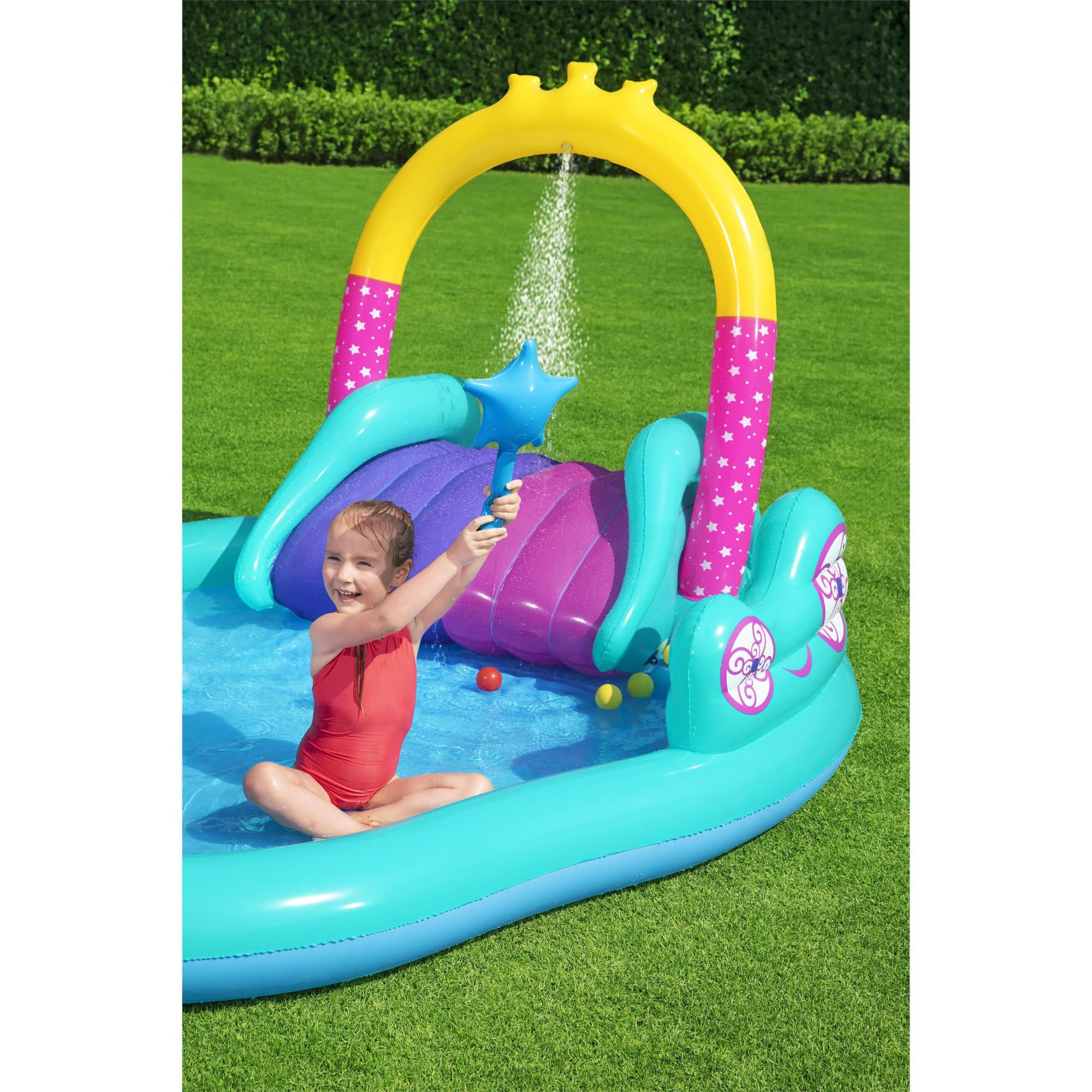 Bestway® H2OGO!® Magical Unicorn Carriage Inflatable Play Pool Center