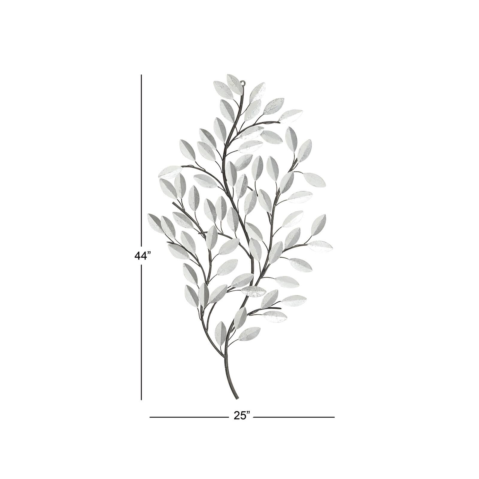 44&#x22; Metal Glam Floral Wall D&#xE9;cor