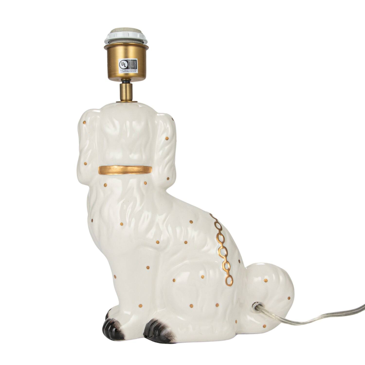 Hello Honey&#xAE; 18.5&#x22; Multicolor Vintage Reproduction Ceramic Staffordshire Table Lamp with Pleated Fabric Shade, 2ct.