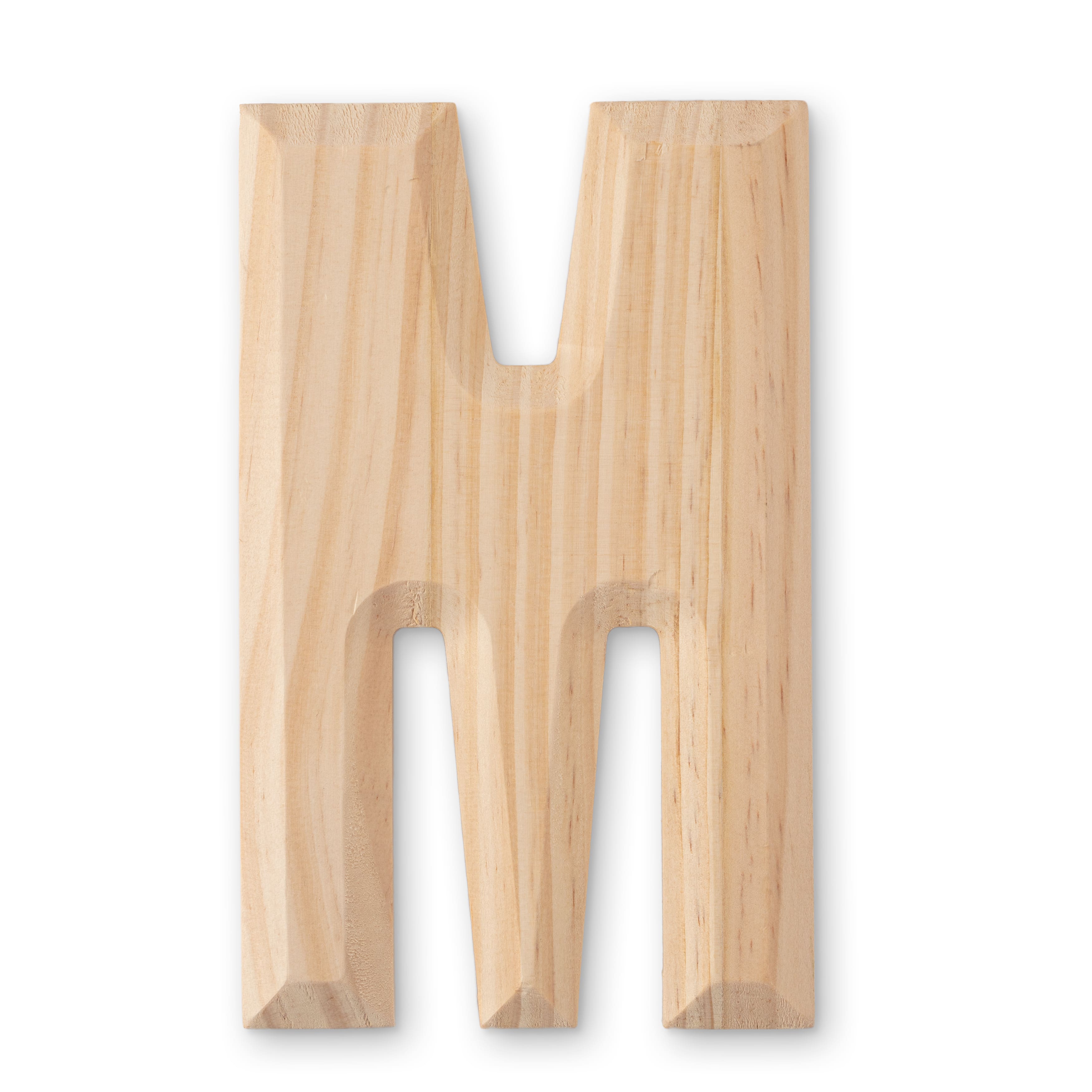 6 Pack: 8" Beveled Wood Letter by Make Market®